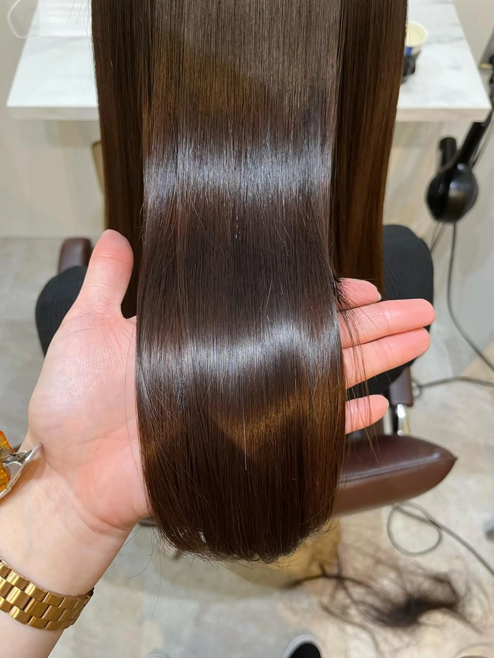 セミロング カット トリートメント 【髪質改善　艶髪】 布川　莉穂のヘアスタイル