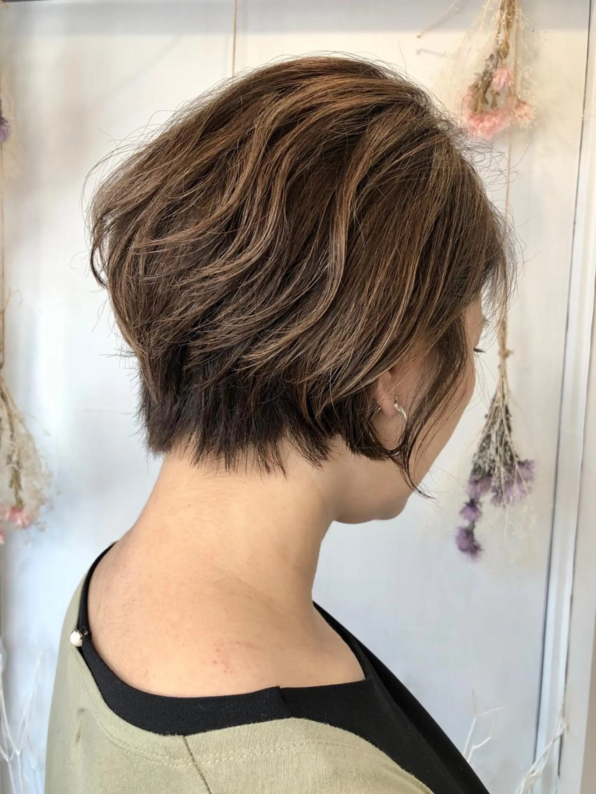 ショート カラー ハンサムショート くせ毛 ショートヘア カット ヘアカラー 三川 洋樹のヘアスタイル