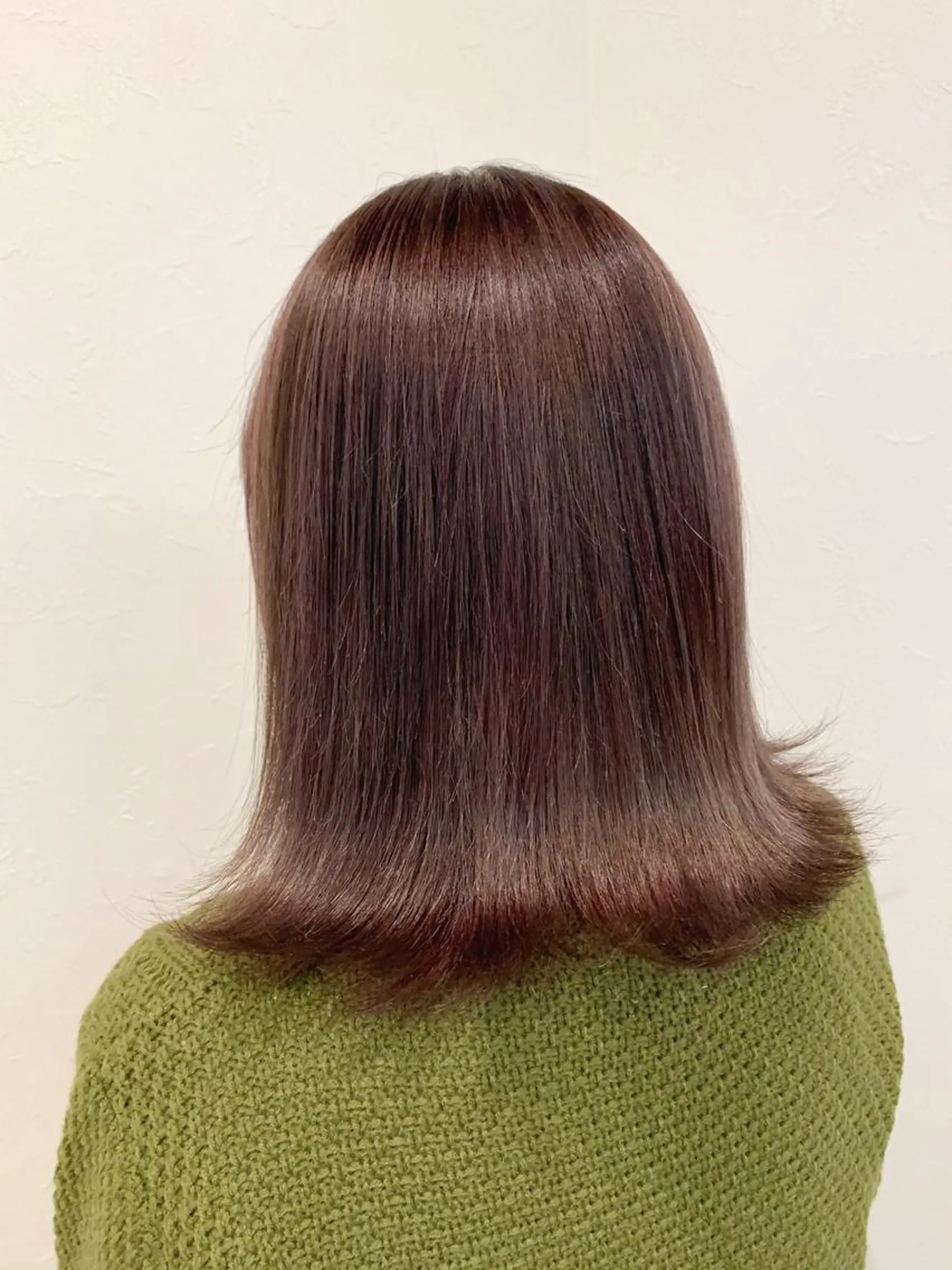 ミディアム カラー アッシュ ピンクカラー ピンクアッシュ ヘアカラー yuri🌼 NUMBER 天王寺のヘアスタイル