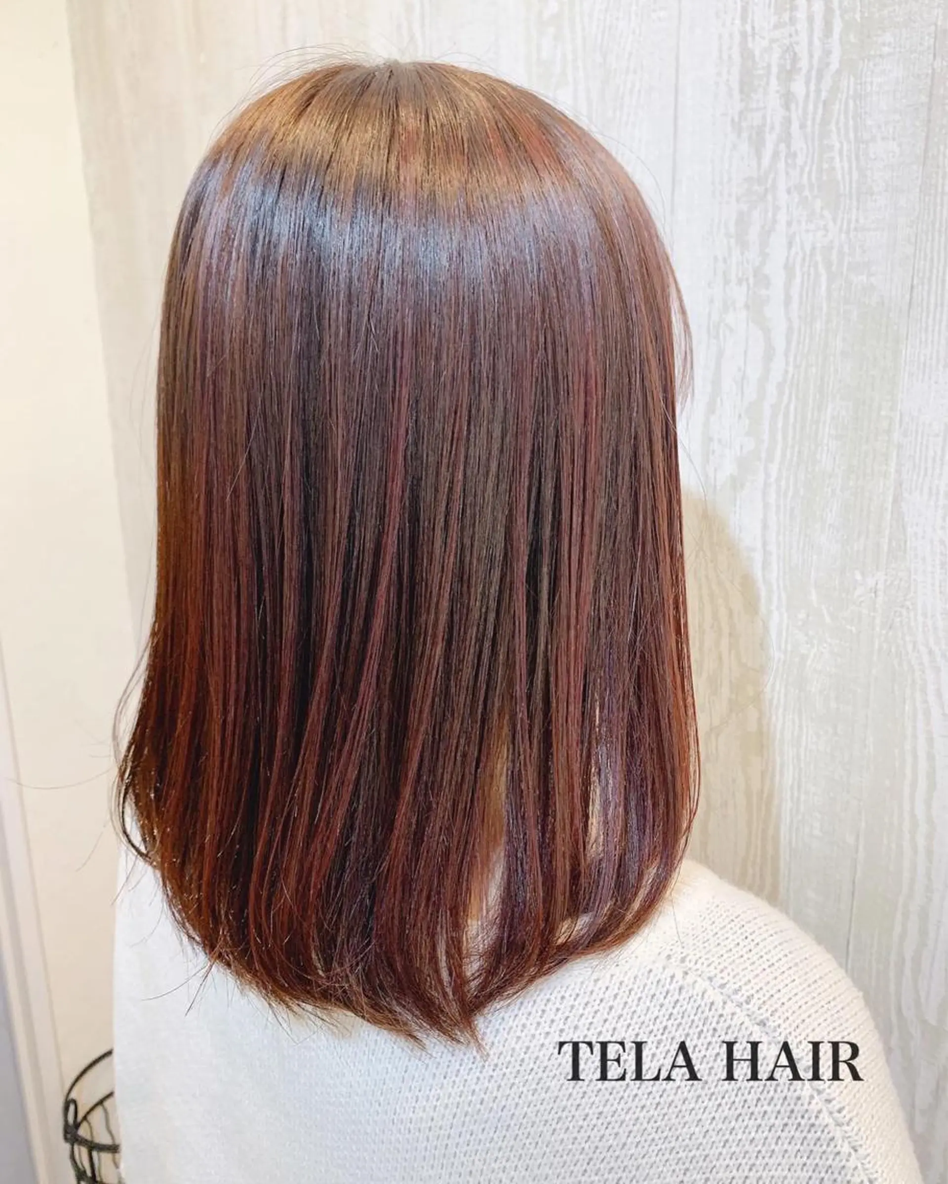 ミディアム カラー ヘアアレンジ HUENEST アカデミーサロンのヘアスタイル