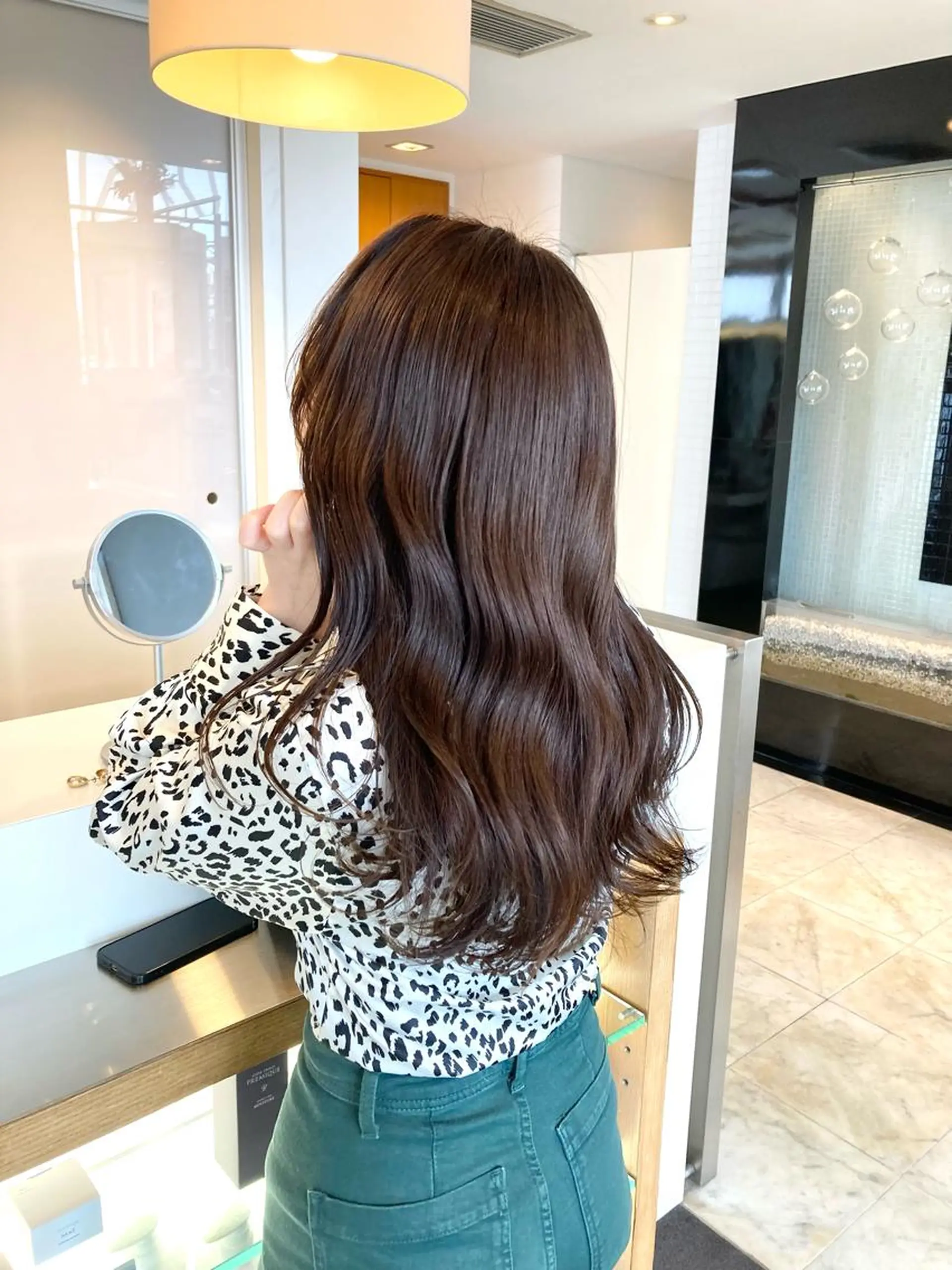 ロング カット ヘアカラー トリートメント 村本 千優のヘアスタイル