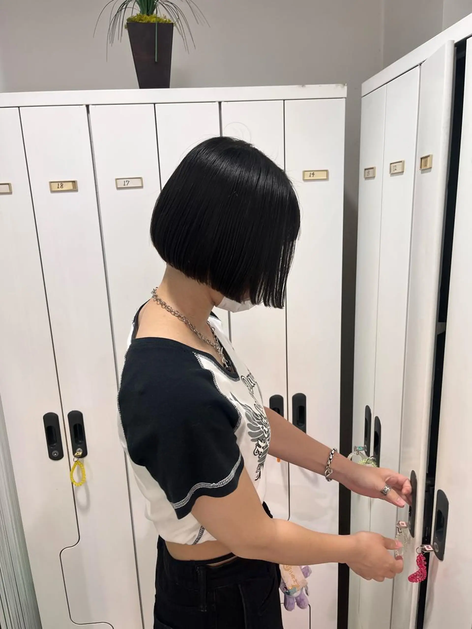 ショート ボブ カット トリートメント ぷつっとボブ/ちゅる ピンク/mika☆のヘアスタイル