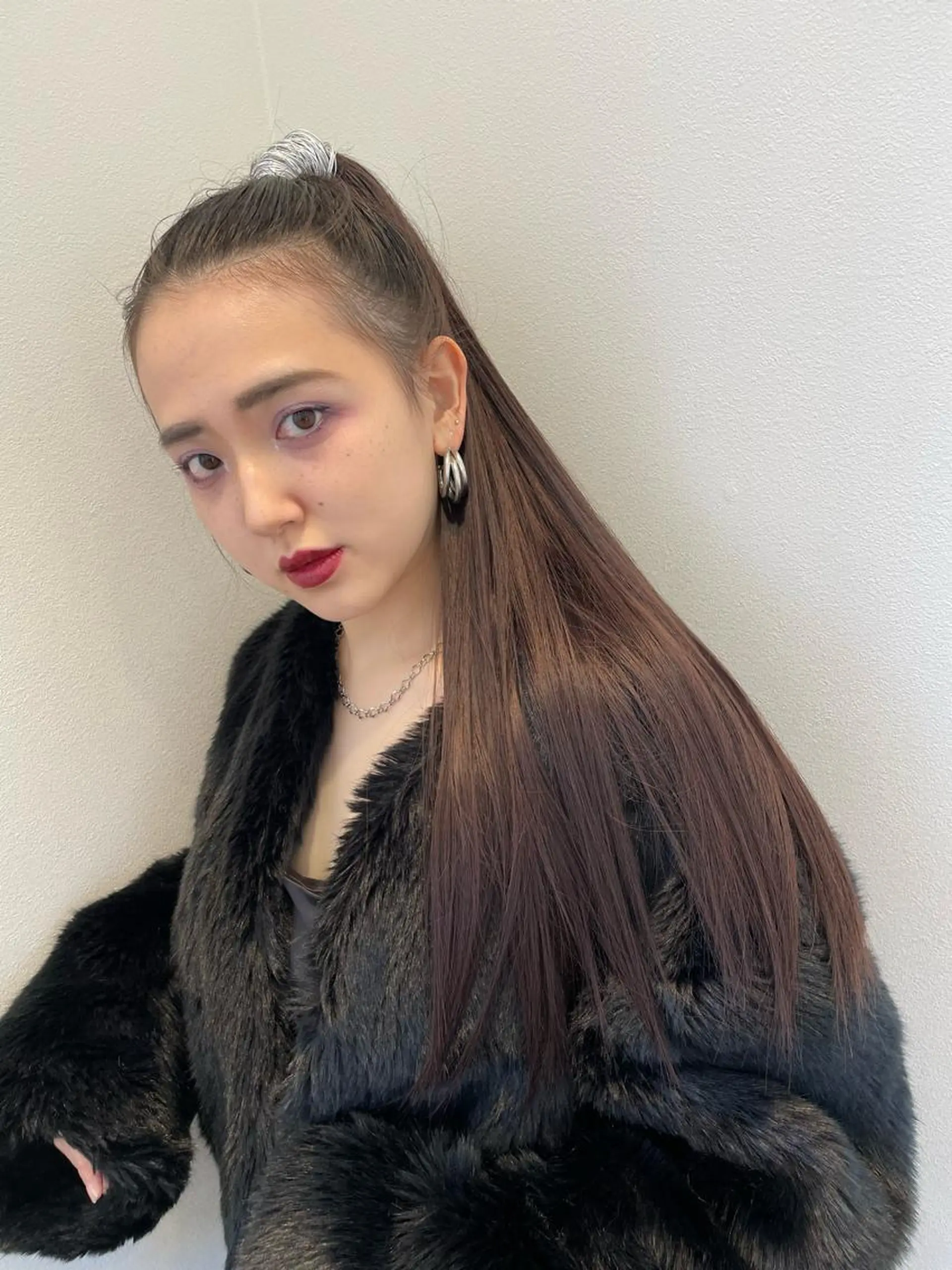 縮毛矯正 長山 茉白のヘアスタイル