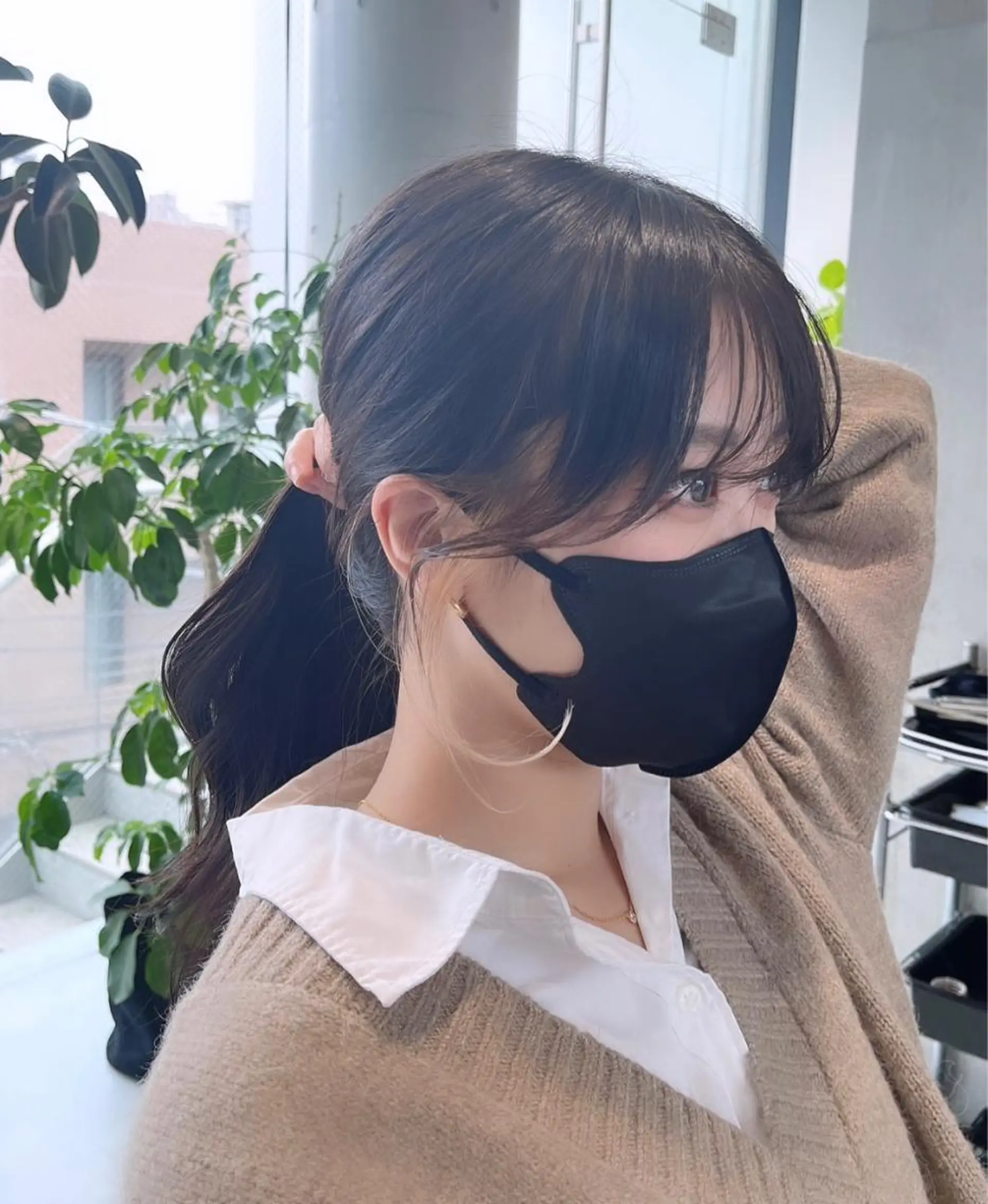 ミディアム カット ヘアカラー トリートメント 🌫️大人韓国ヘア 🌫️naoyaのヘアスタイル