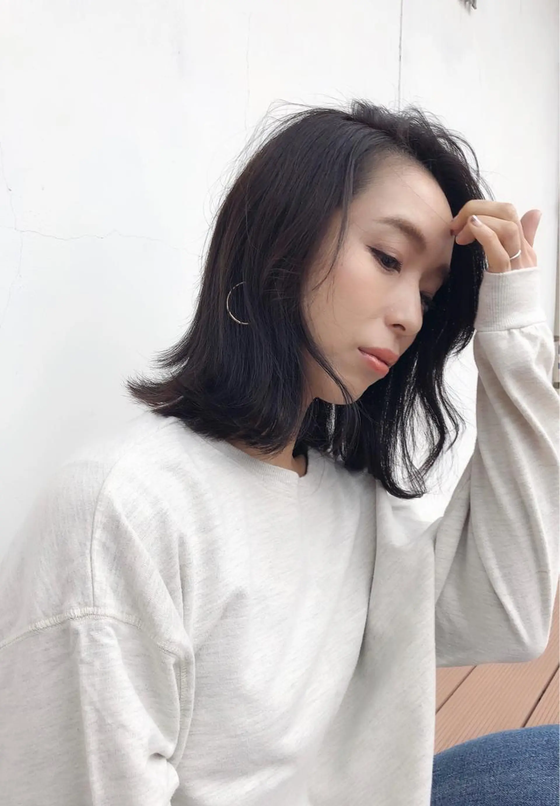 ミディアム 似合わせカット カット 遠藤 和美のヘアスタイル