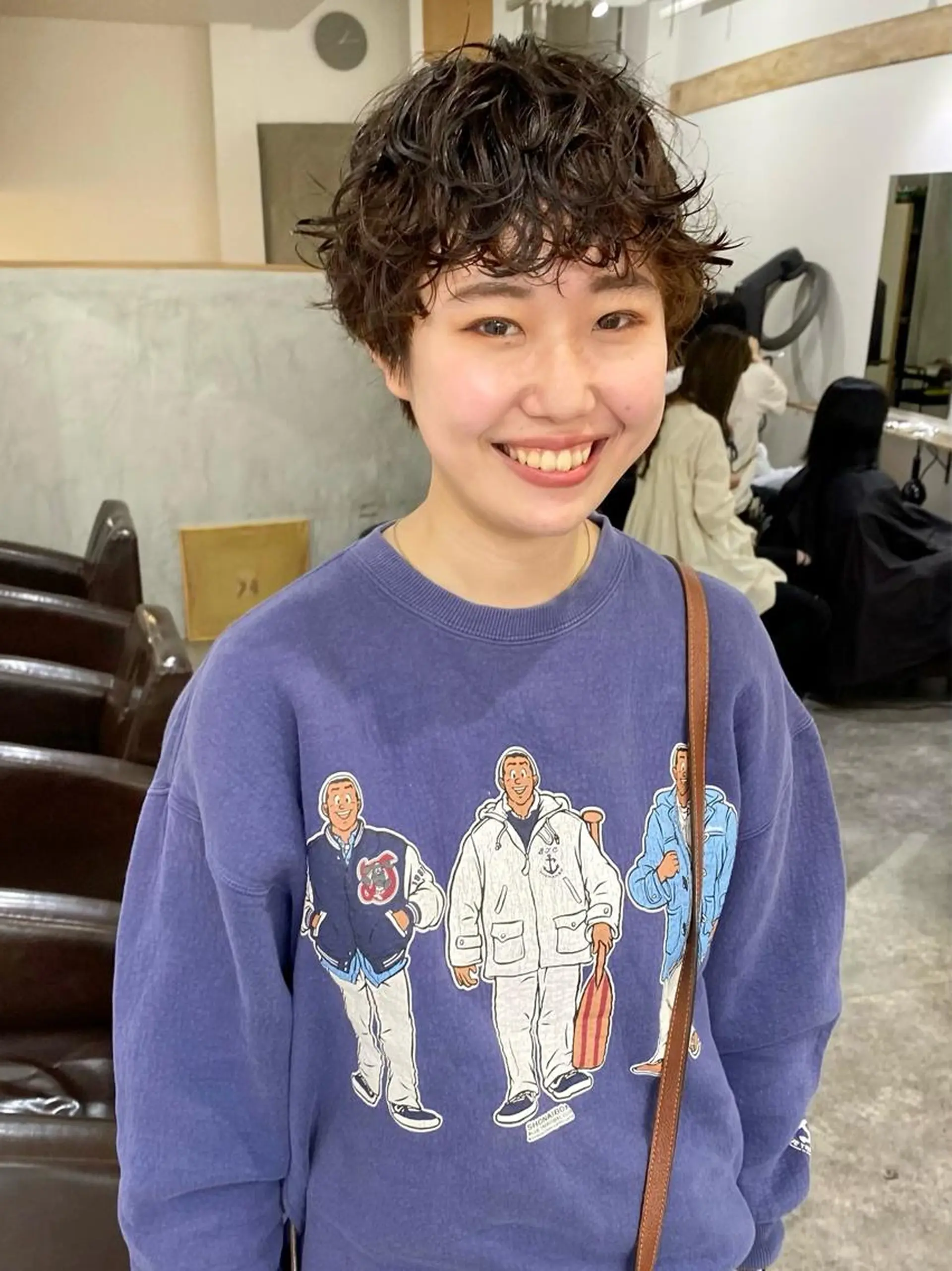 ショート パーマ 森貴裕/ベージュ/ パーマ/オリーブのヘアスタイル