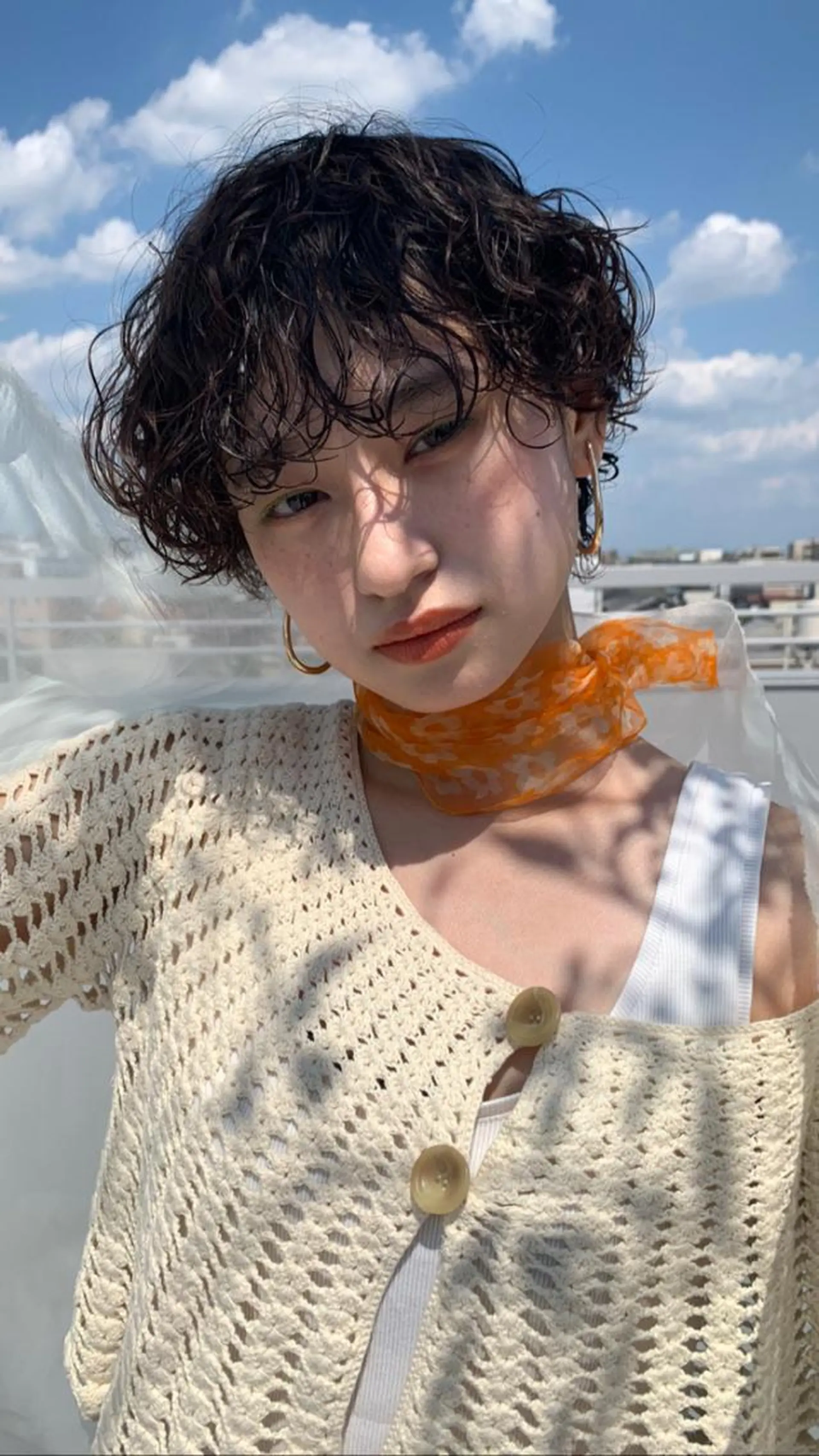 ショート パーマ 原 瑞希のヘアスタイル