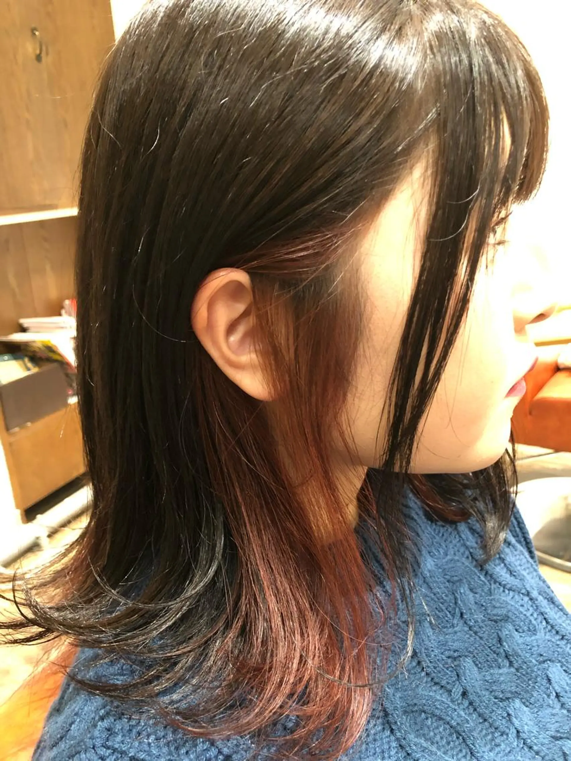 セミロング 菊池 幹のヘアスタイル