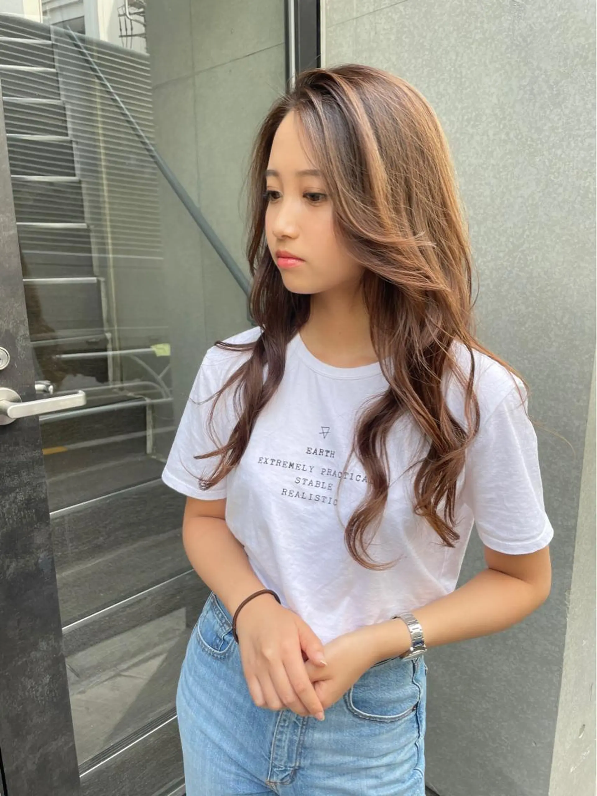 ミディアム カラー 韓国ヘア 店長NEGIのヘアスタイル