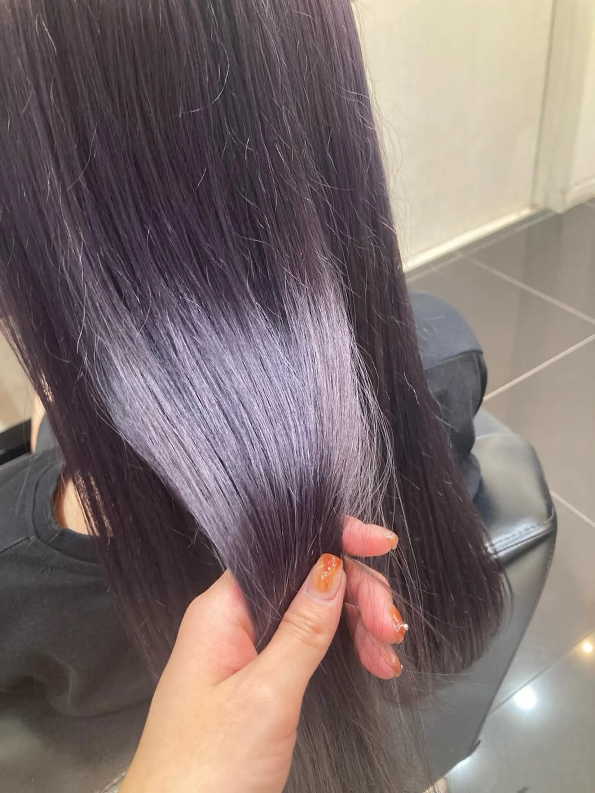 セミロング カラー CUORE松戸本店 ♡ 岡野美南のヘアスタイル