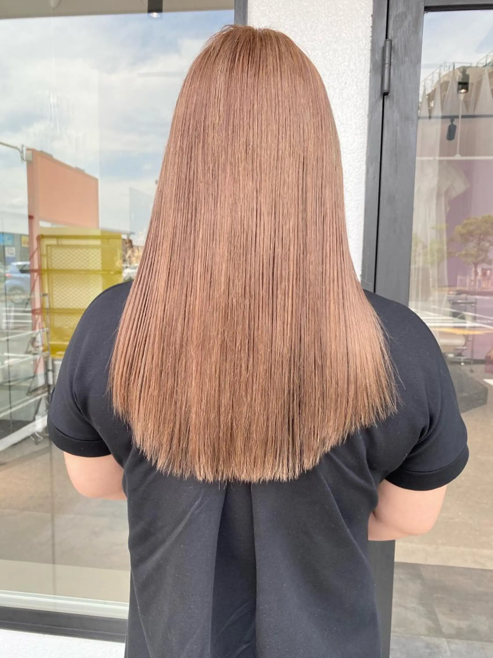 ロング カラー 藤井 貴美子のヘアスタイル