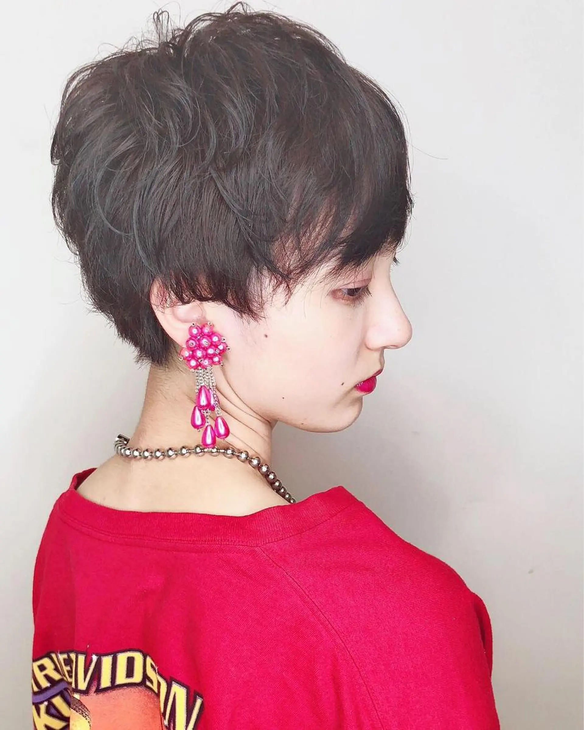 ショート パーマ ウルフカット／吉村 桃子のヘアスタイル