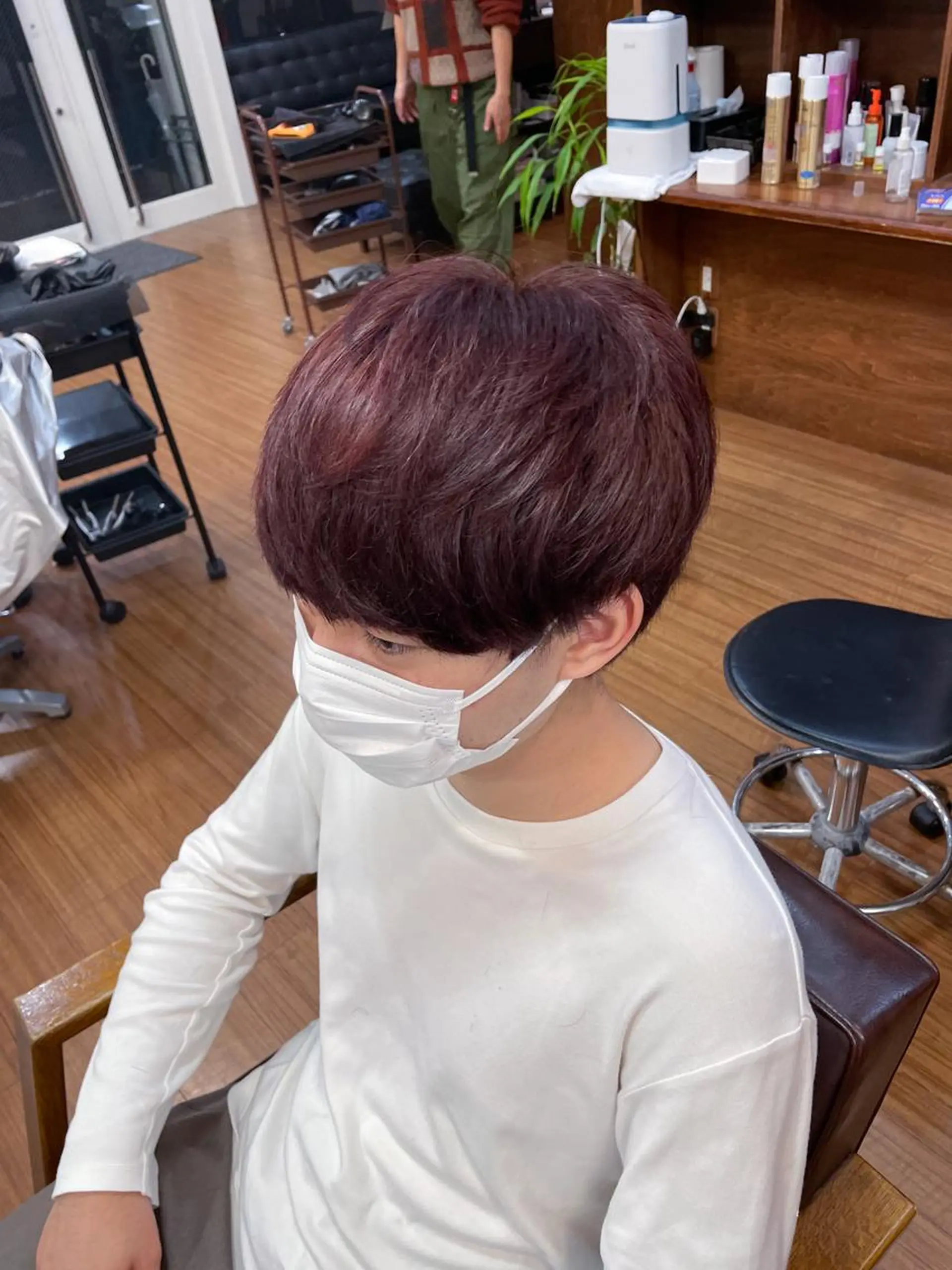 ショート カラー メンズ メンズブリーチ ブリーチ かんばら りょーいのヘアスタイル