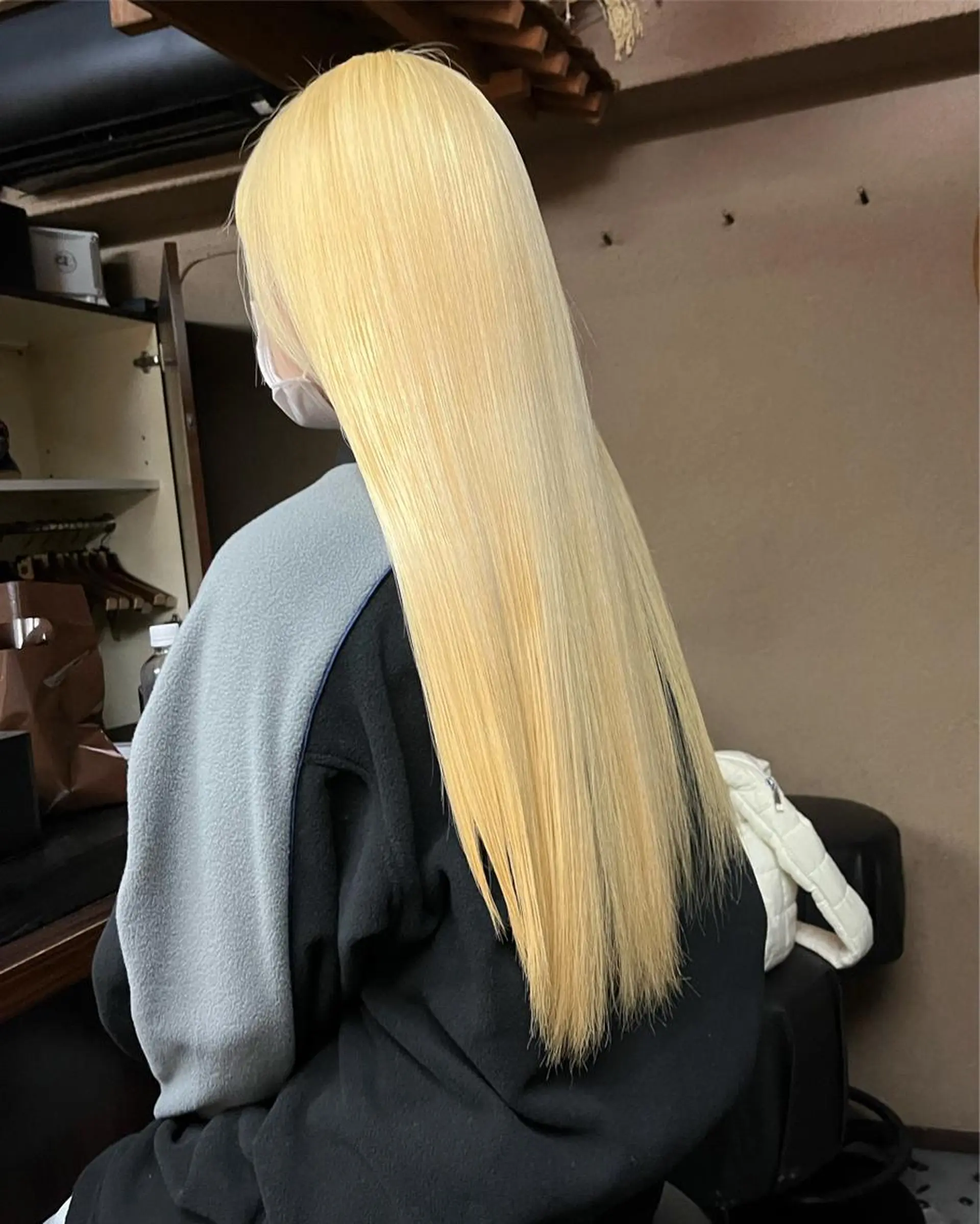ロング ハイライト 韓国風ヘア レイヤーカット 縮毛矯正 刈り上げ Koichi Satoのヘアスタイル