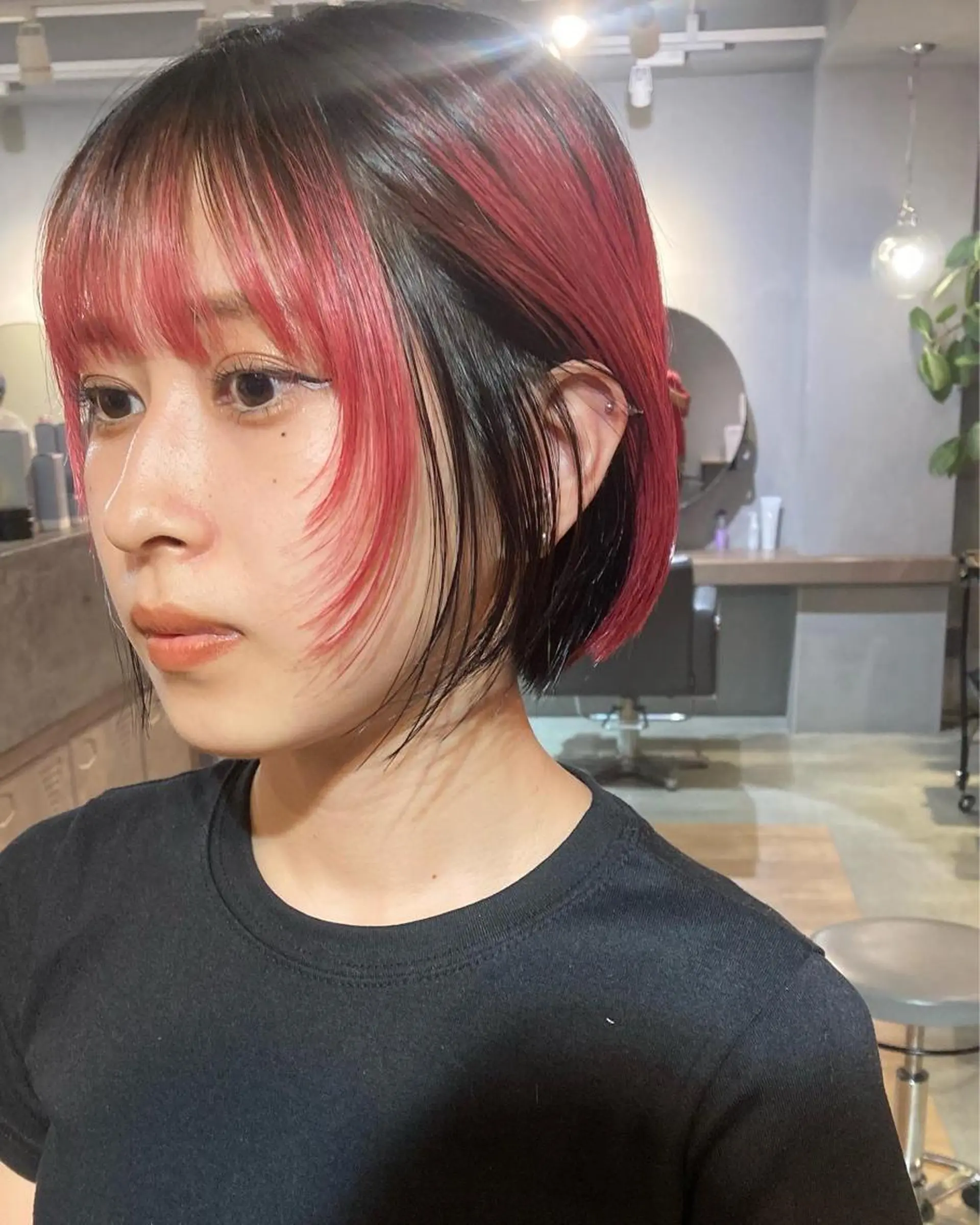 ショート カラー 美髪・シールエクステ ホソタニリョウコのヘアスタイル