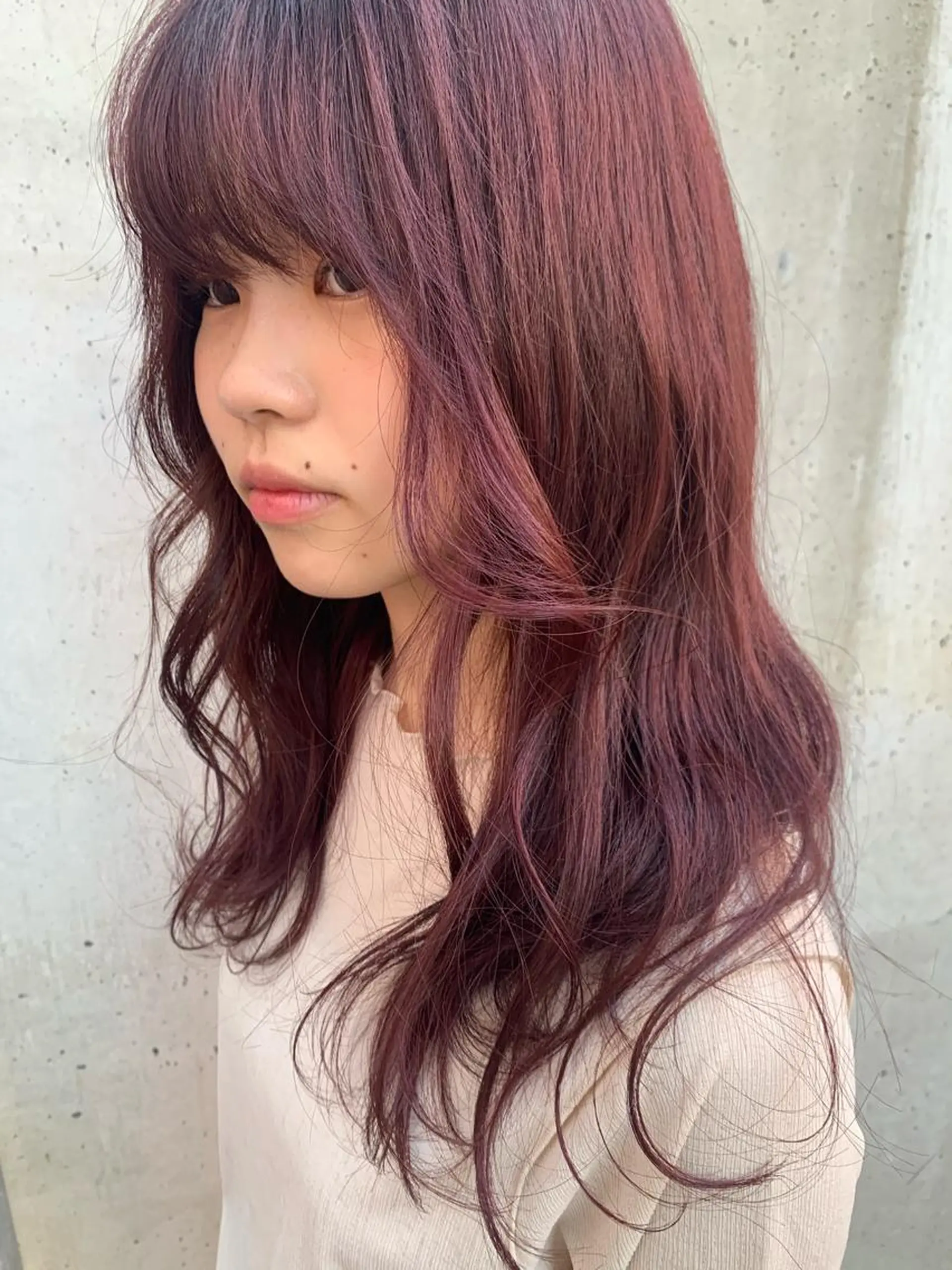 ロング カラー ayaka 縮毛矯正レイヤーのヘアスタイル