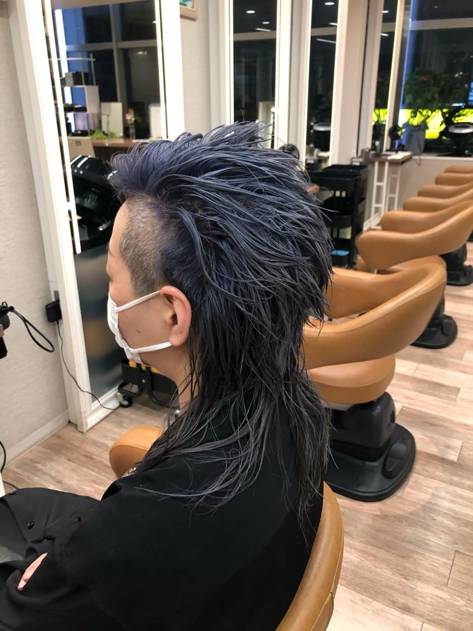 ショート カラー ブルーカラー シルバー dogstar小林諒 パーマ/レイヤーのヘアスタイル