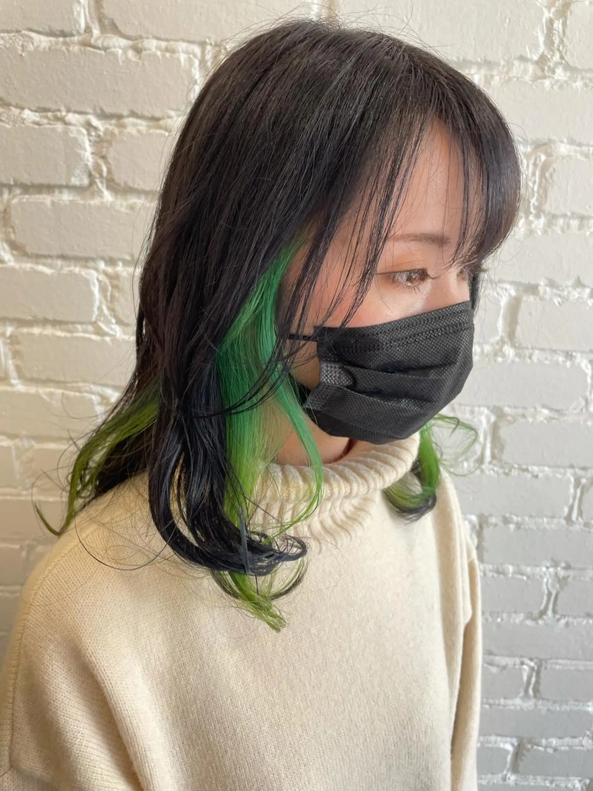 セミロング 韓国ヘア⭐️石原 宏武⭐️のヘアスタイル