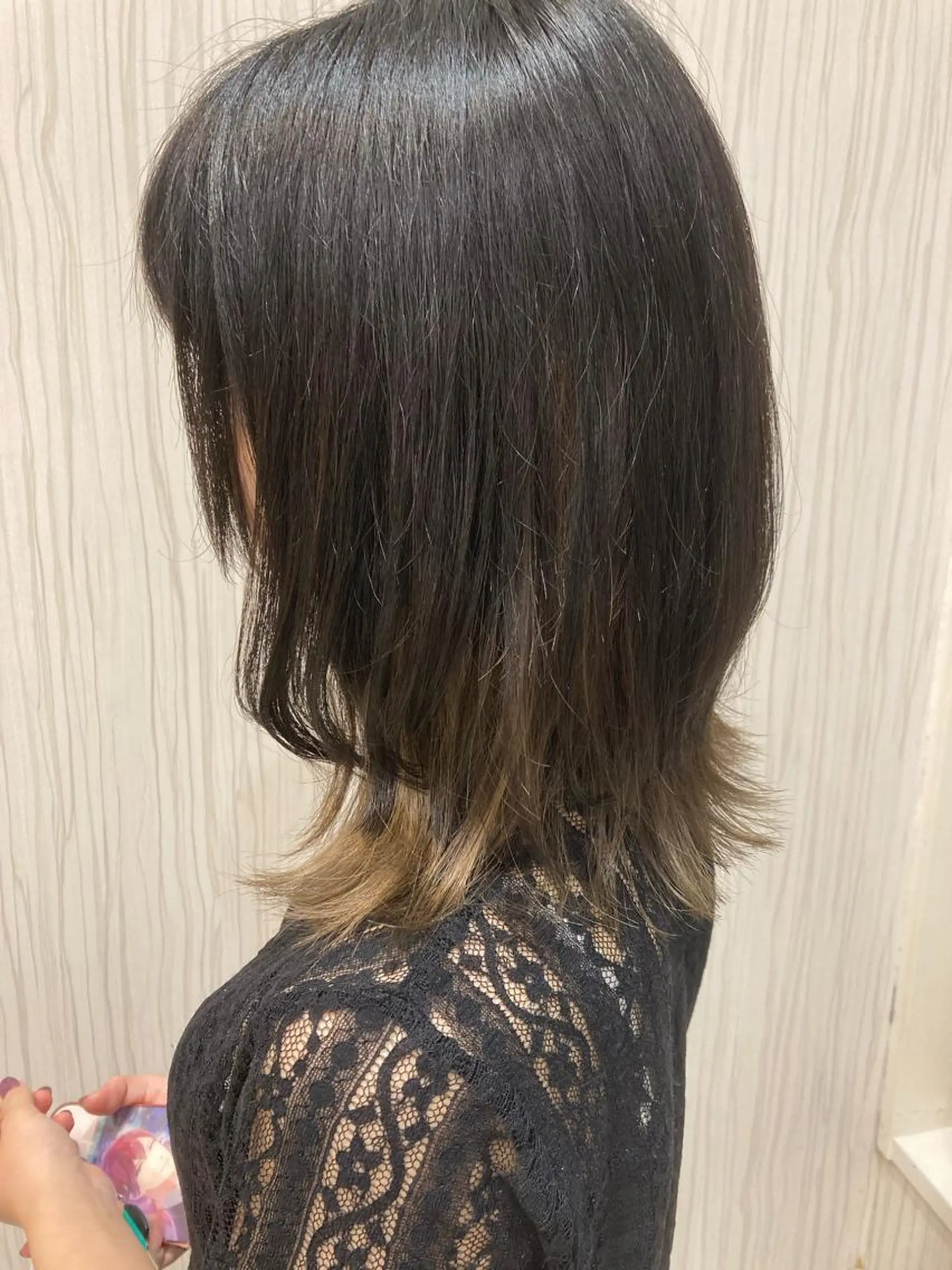 カラー ベージュカラー 永倉 はるかのヘアスタイル