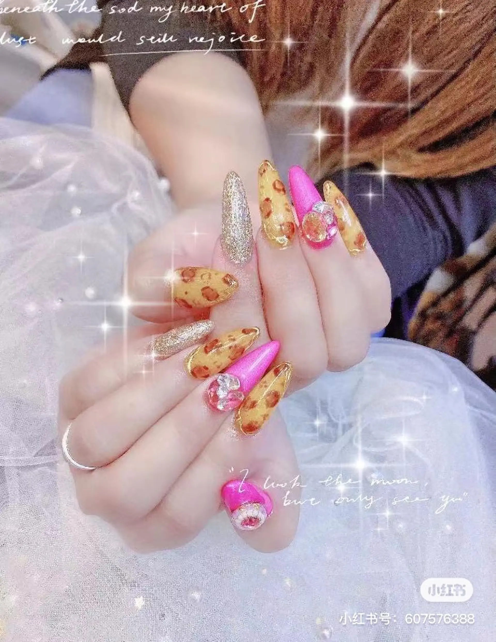 セミロング ネイル アートネイル ハンドネイル ハンドケア パンダ ネイルのネイルデザイン