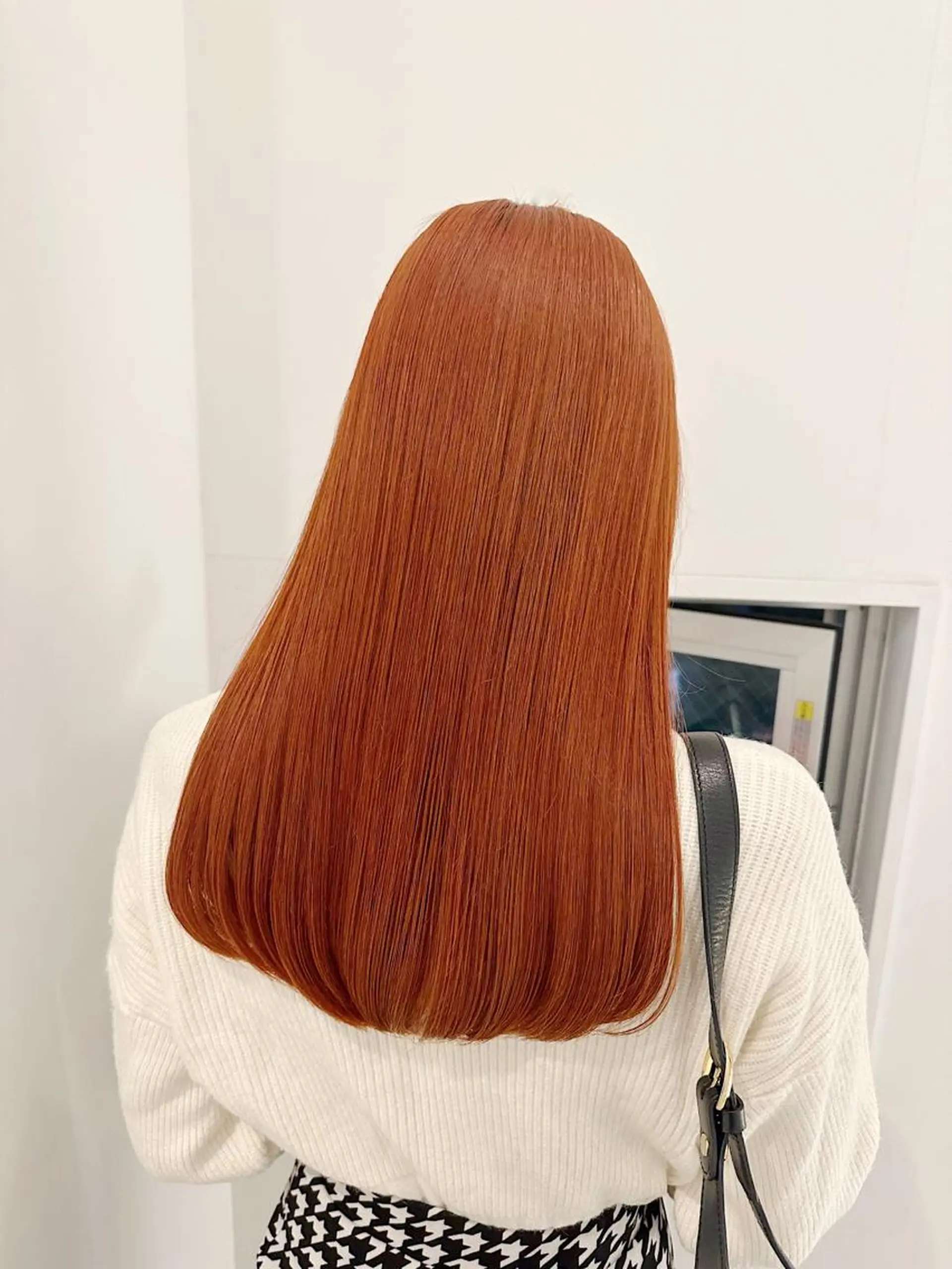 ロング カラー アプリコットブラウン ブラウンカラー オレンジ ピンクカラー ピンクブラウン 🤎ono/ 切りっぱなしボブ🤎のヘアスタイル