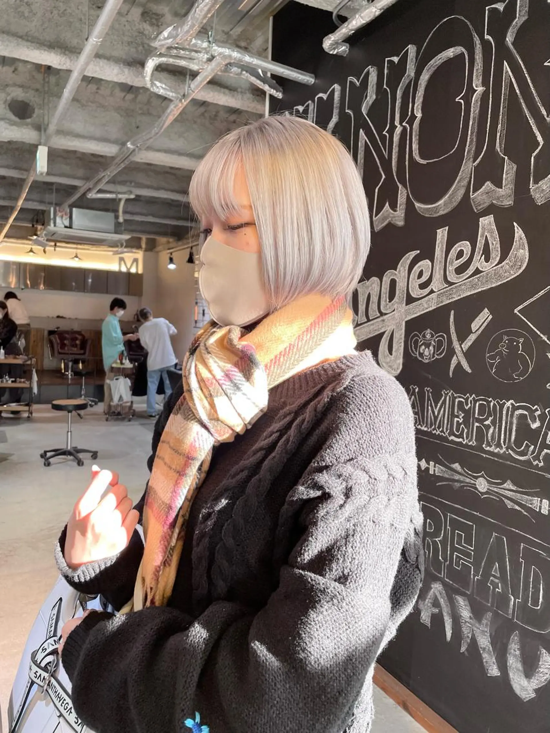 ショート カラー ヘアカラー トリートメント メンズヘア/レイヤー /ボブ山内春輝のヘアスタイル