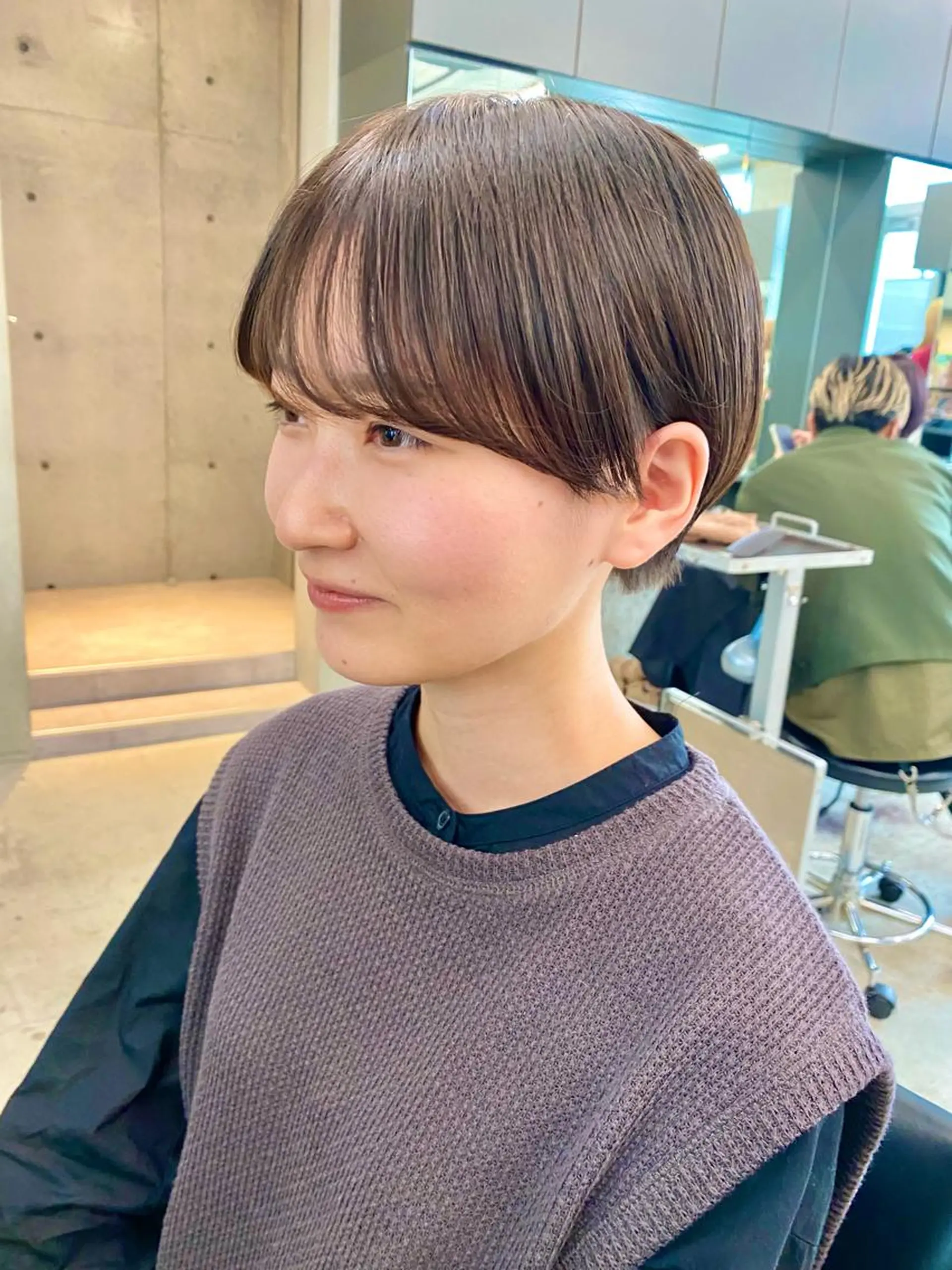 ショート カラー カット ヘアカラー レイヤー/柔色 カラー/SAkiのヘアスタイル