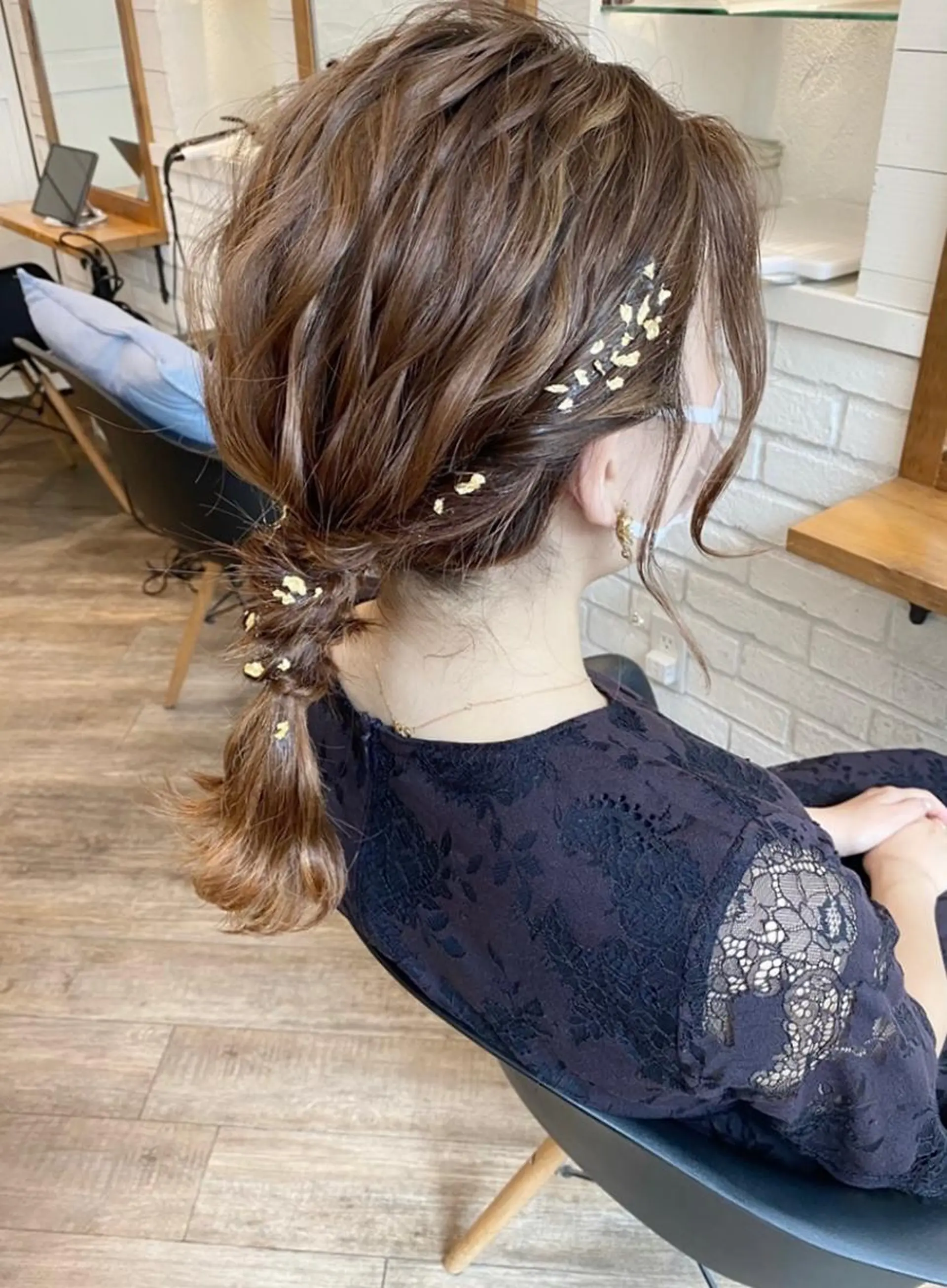 ミディアム ヘアアレンジ 🌟アレンジが似合う カラー🌟Rumiのヘアスタイル