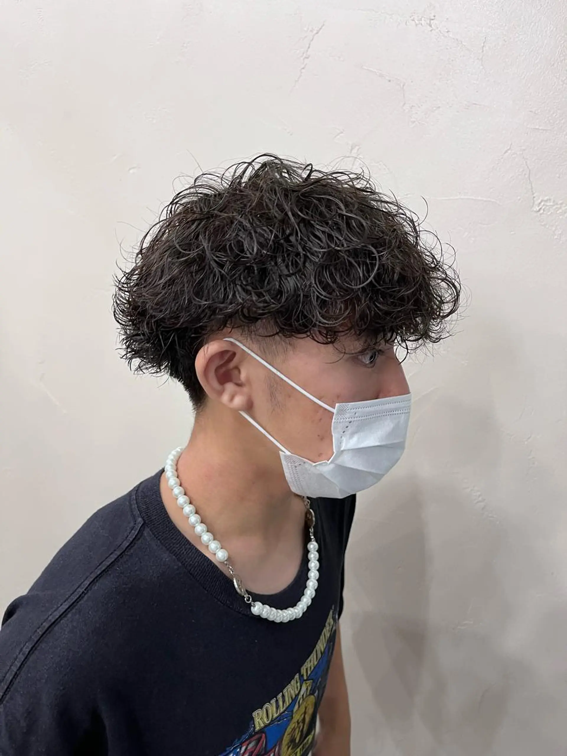 ショート パーマ メンズ メンズパーマ 波巻きパーマ 嵯峨 大地／パーマ／ ハード系／特殊系のヘアスタイル