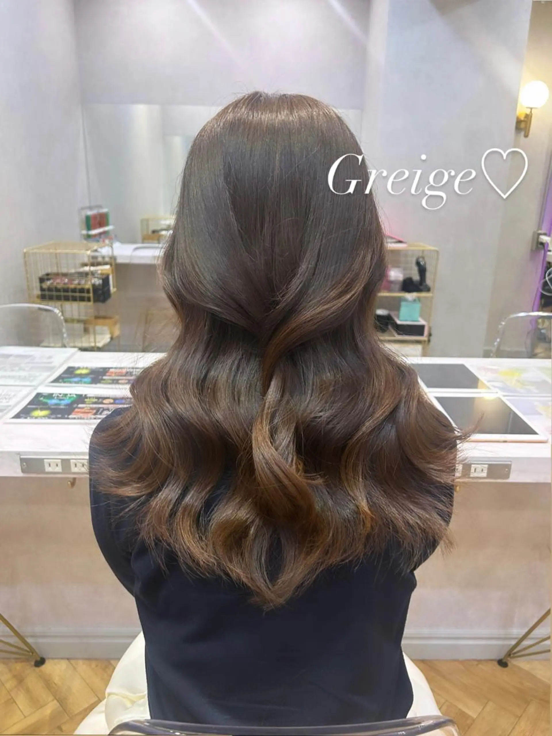 ロング カラー カット ヘアカラー 🩷韓国ヘア/ヨシン モリ🩷Maikaのヘアスタイル