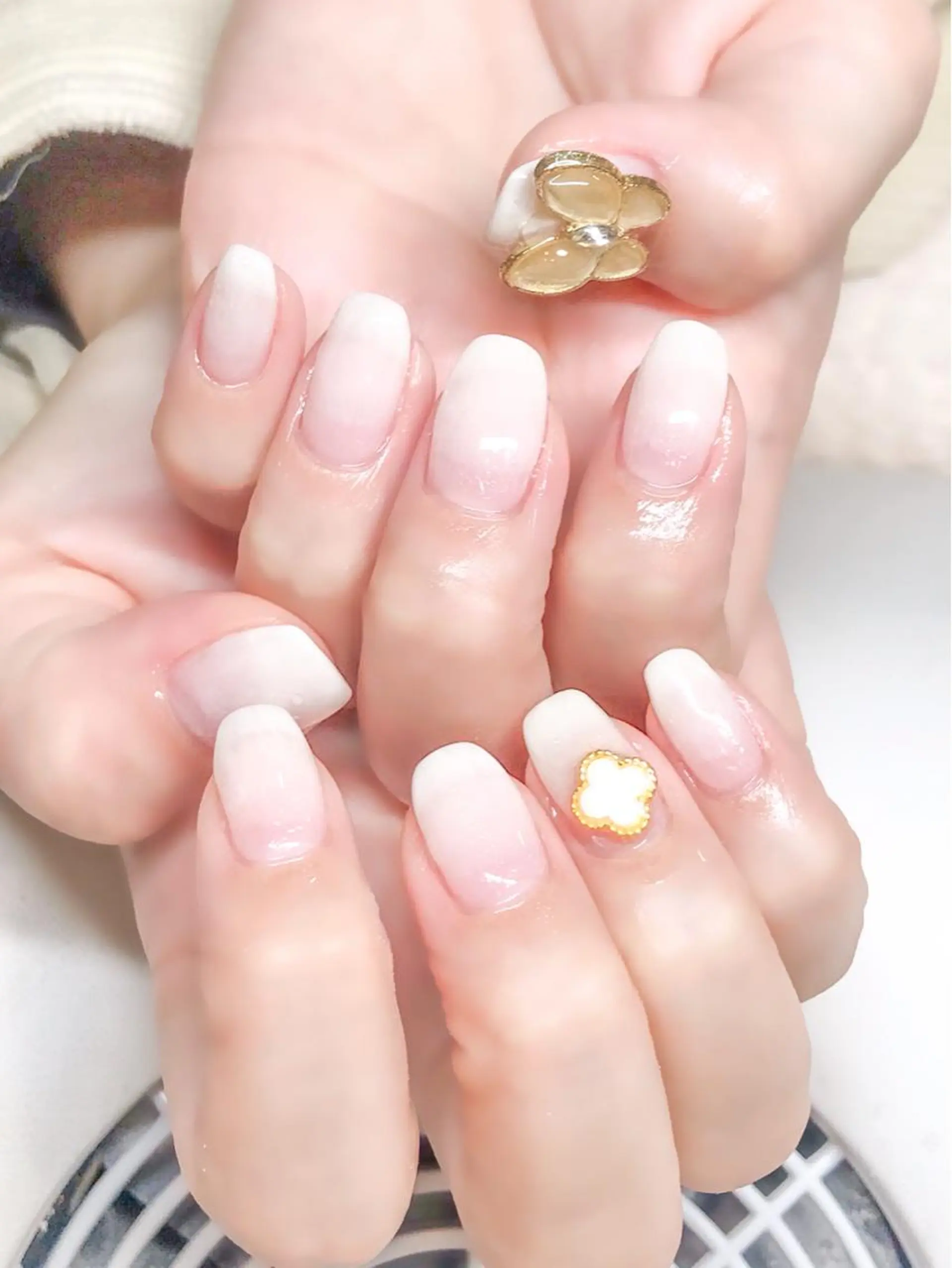 ネイル ジェルネイル グラデーション 韓国ネイル シンプルネイル Nyanco Nailのネイルデザイン