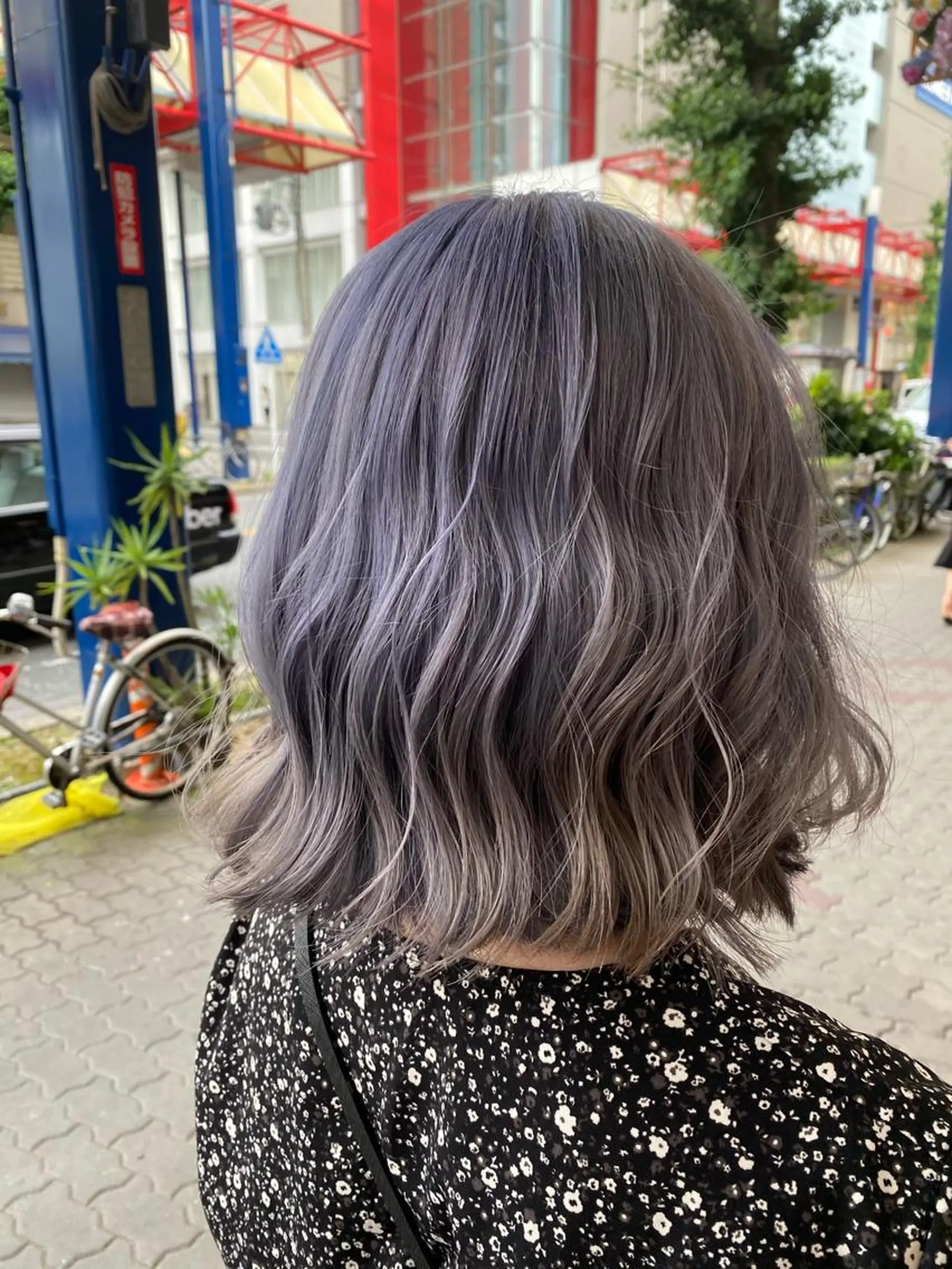 ミディアム ヘアカラー ゆぴ☾‪/推しカラー /ハイトーンのヘアスタイル