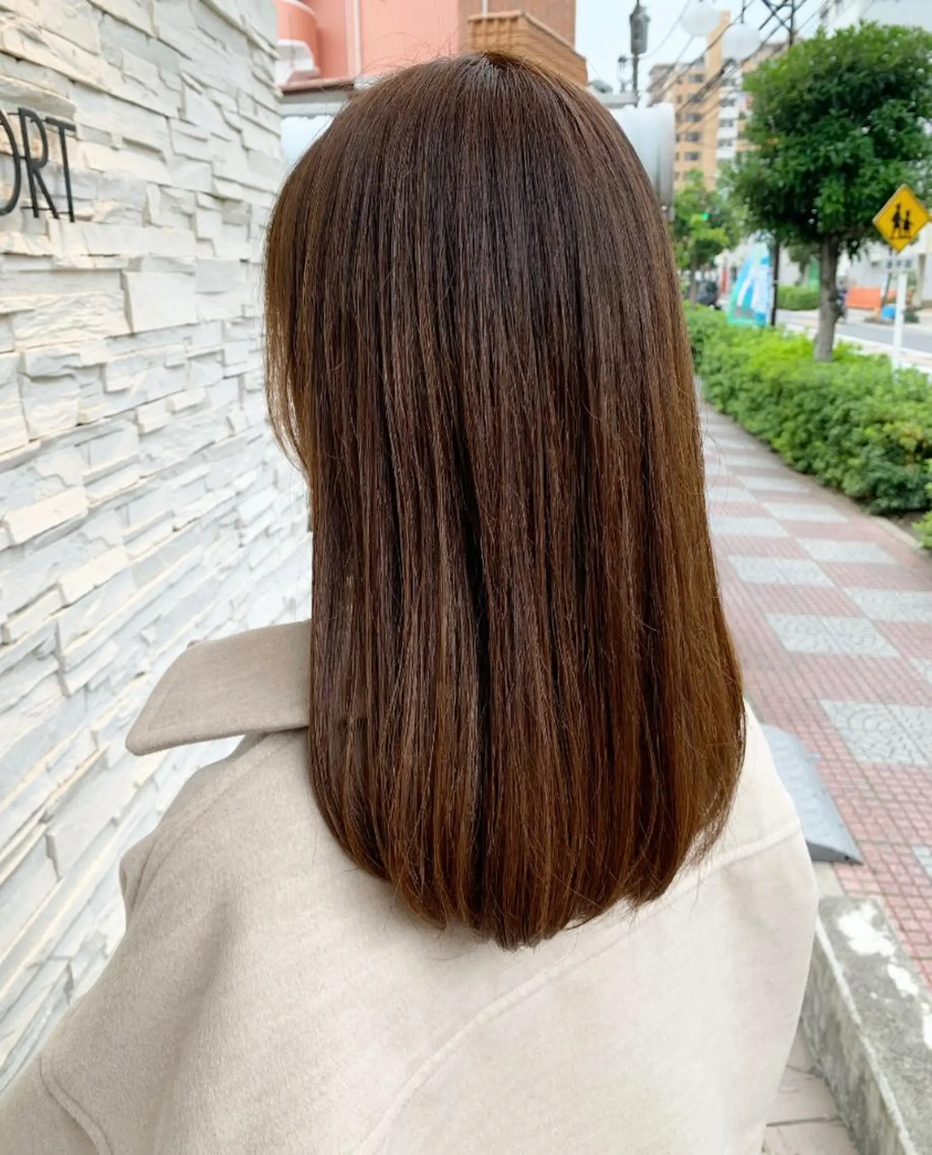 セミロング ゆうき あすかのヘアスタイル