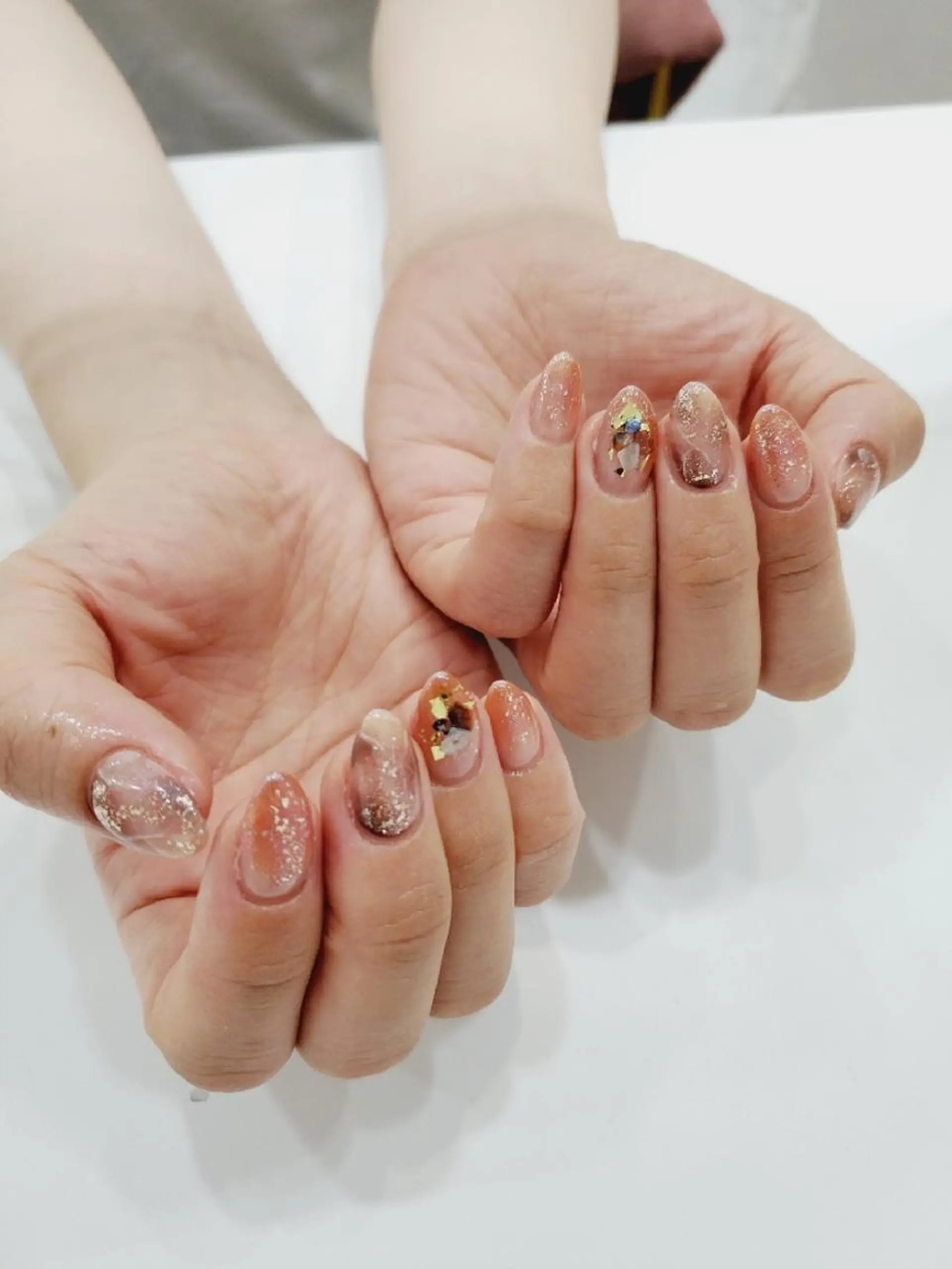 ネイル アートネイル 大理石ネイル(マーブル) 早坂  のネイルデザイン