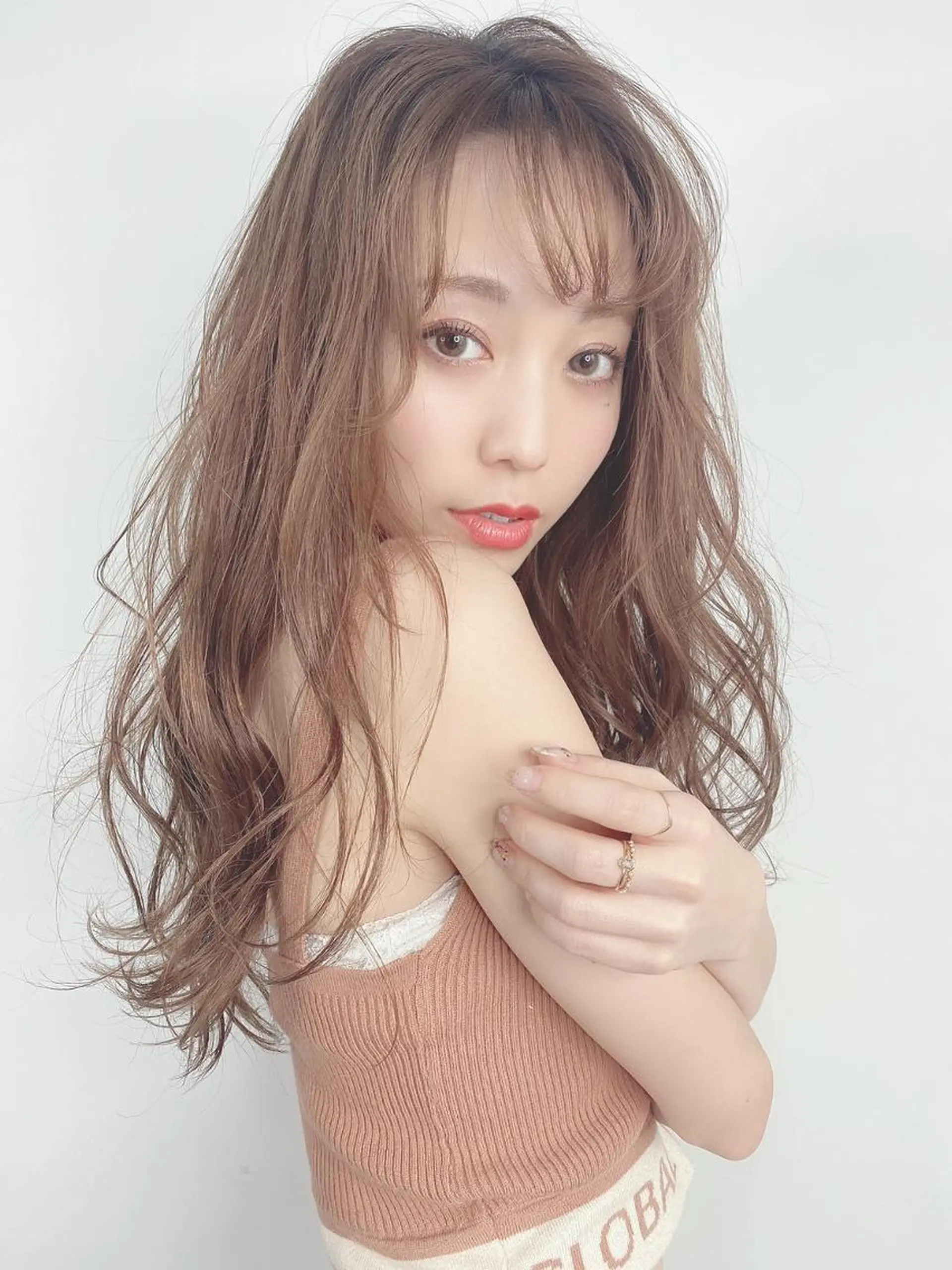 ロング カラー アッシュ アッシュブラウン ブラウンカラー レイヤーカット ロング ⭐️Shelter by TOKYO⭐️のヘアスタイル