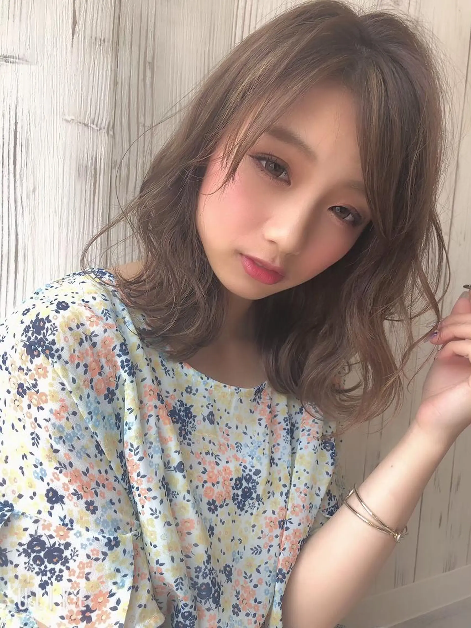 ミディアム カラー ルービック 奈良のヘアスタイル