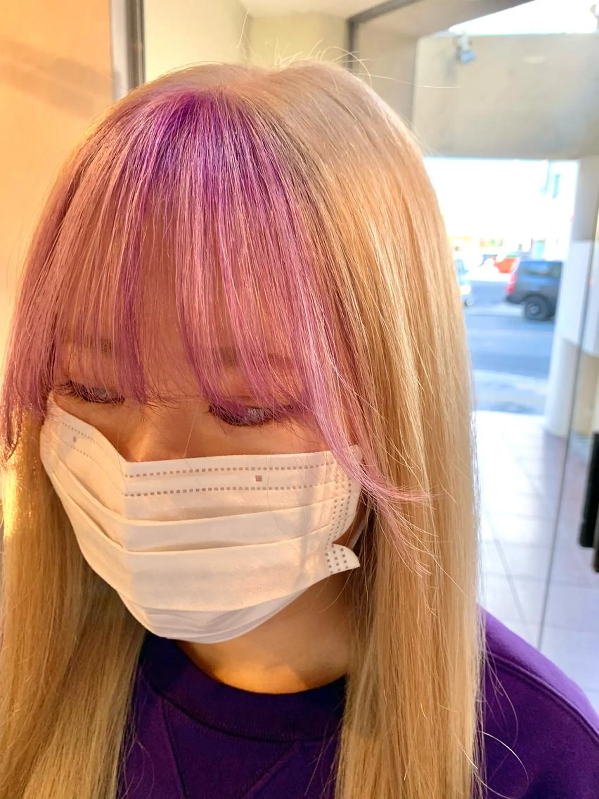 ロング カラー ブリーチ Emma ecole /栄/RIOのヘアスタイル