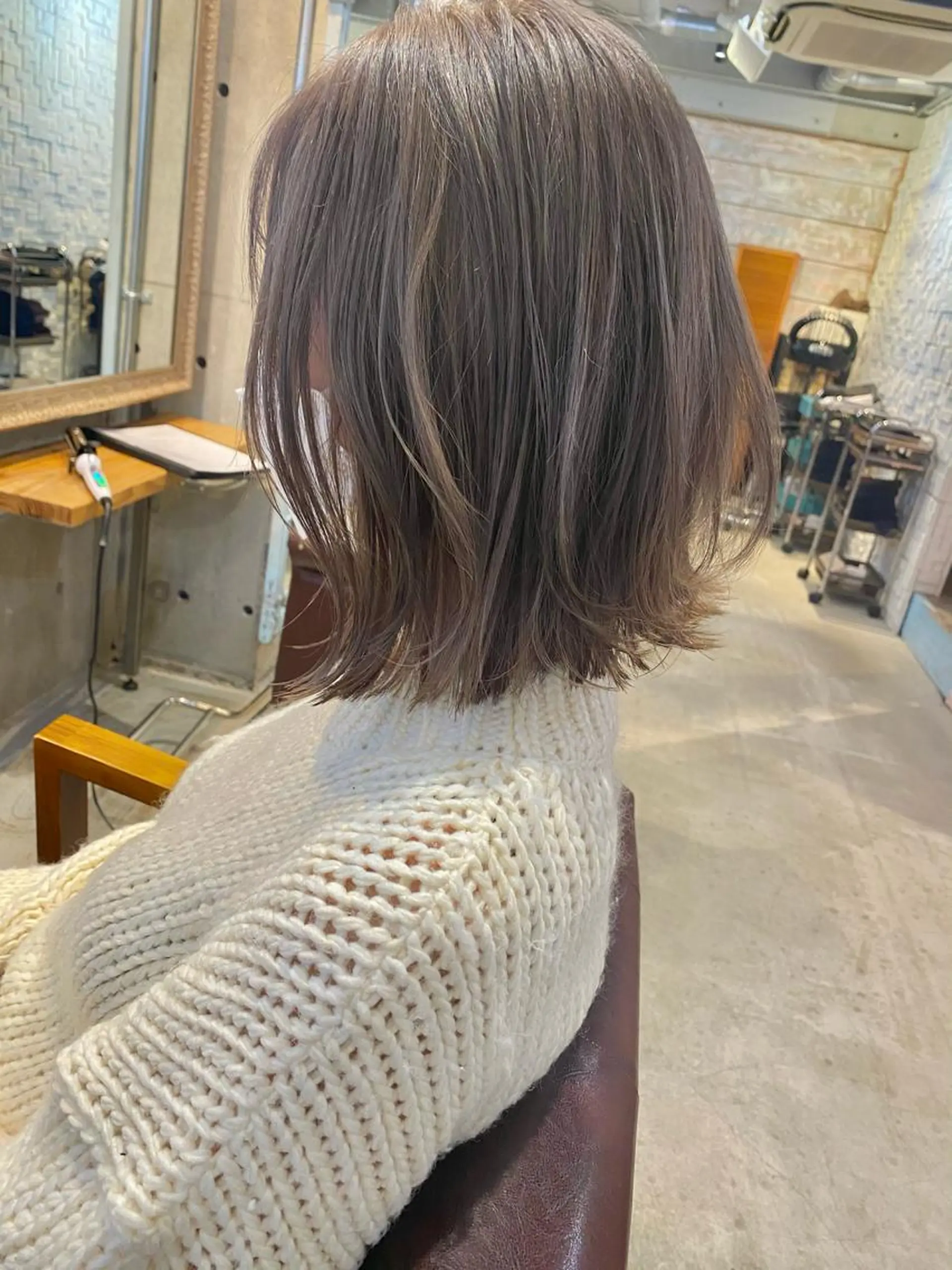 ミディアム カラー カット ヘアカラー トリートメント 似合わせカラーパーマ 🌿kitin米川のヘアスタイル