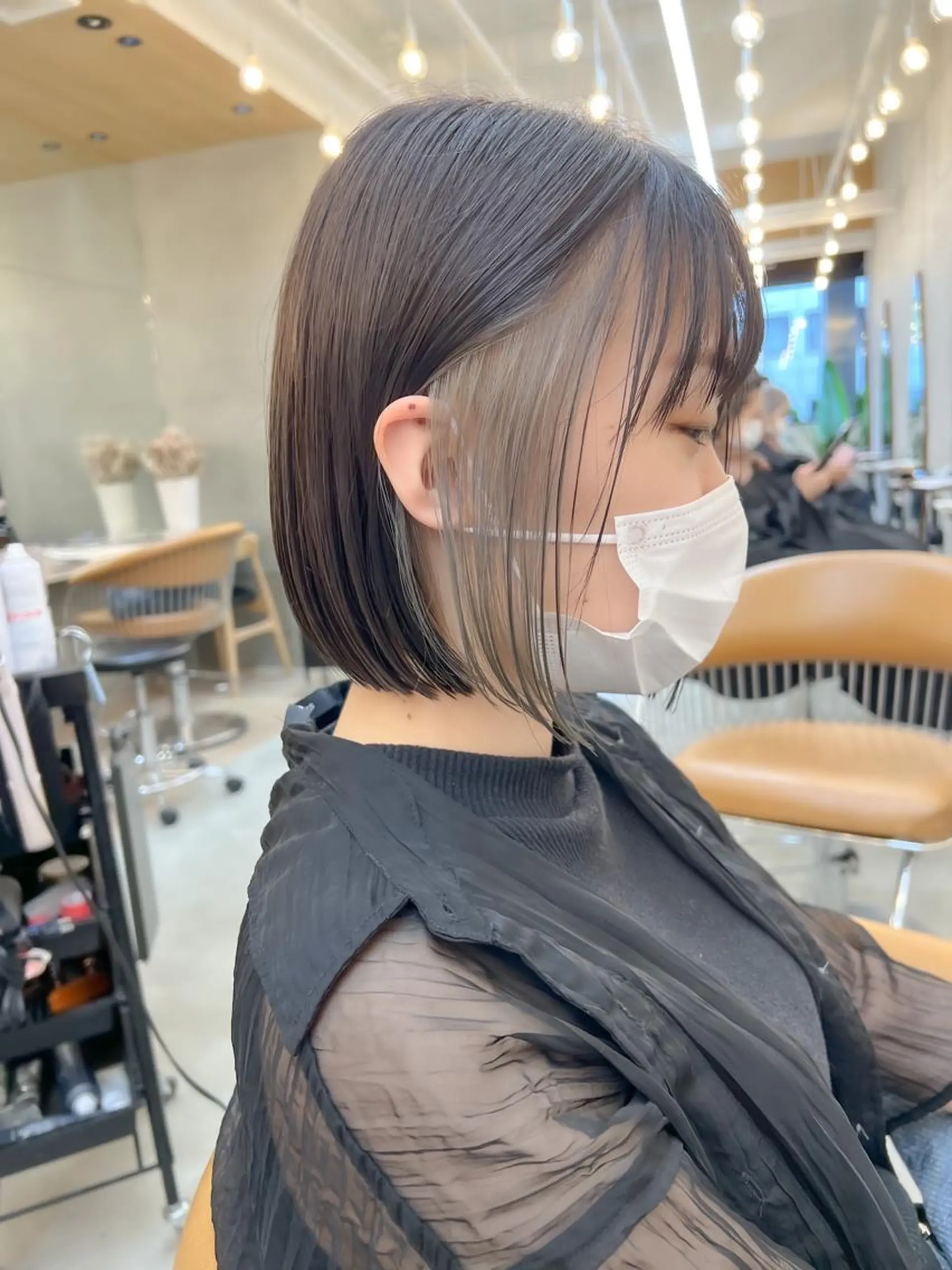 ショート カット ヘアカラー トリートメント ボブ/縮毛矯正 髪質改善/もえるのヘアスタイル