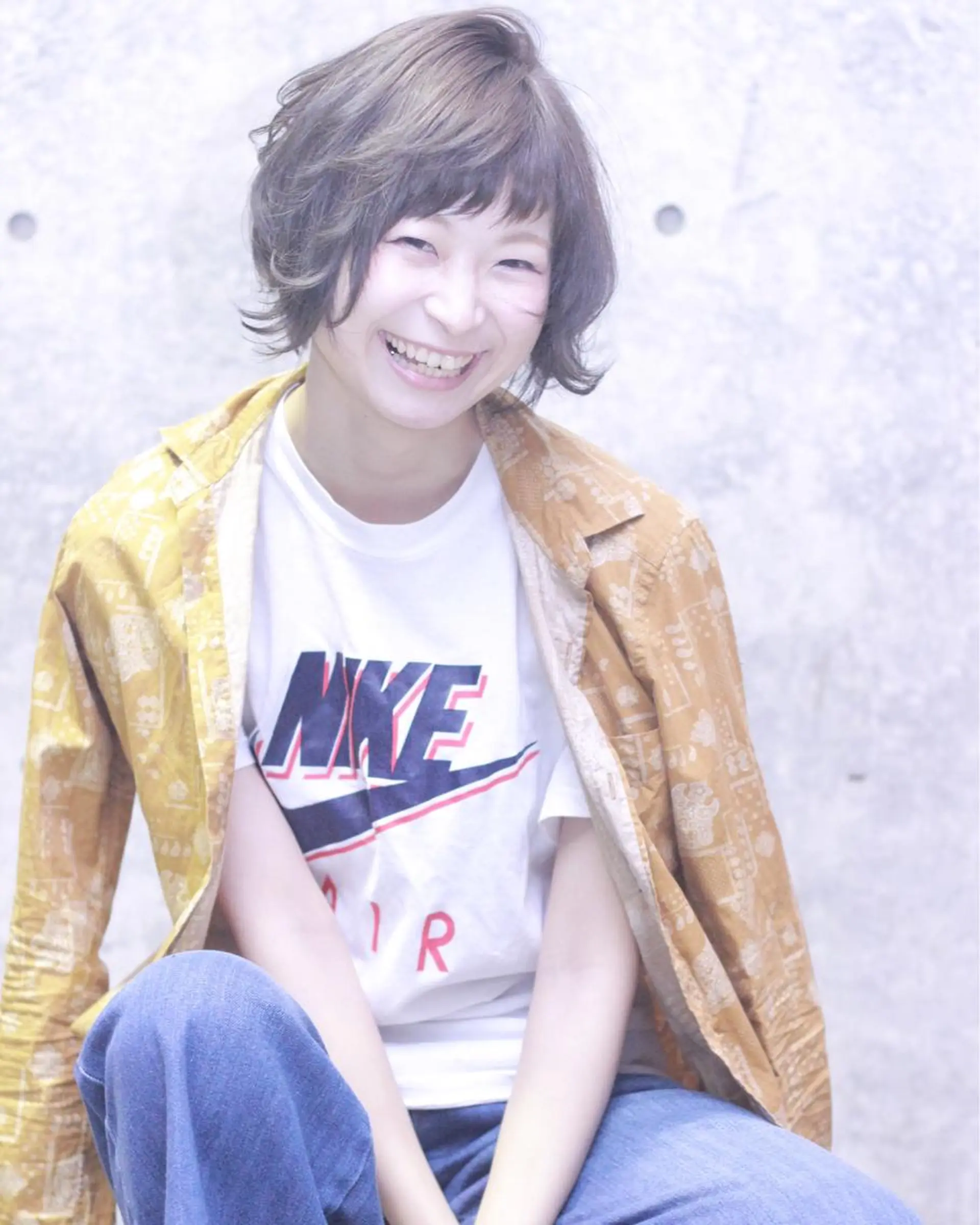 ショート カラー グレージュ ショートヘア cachecache所属・及川 光のヘアスタイル