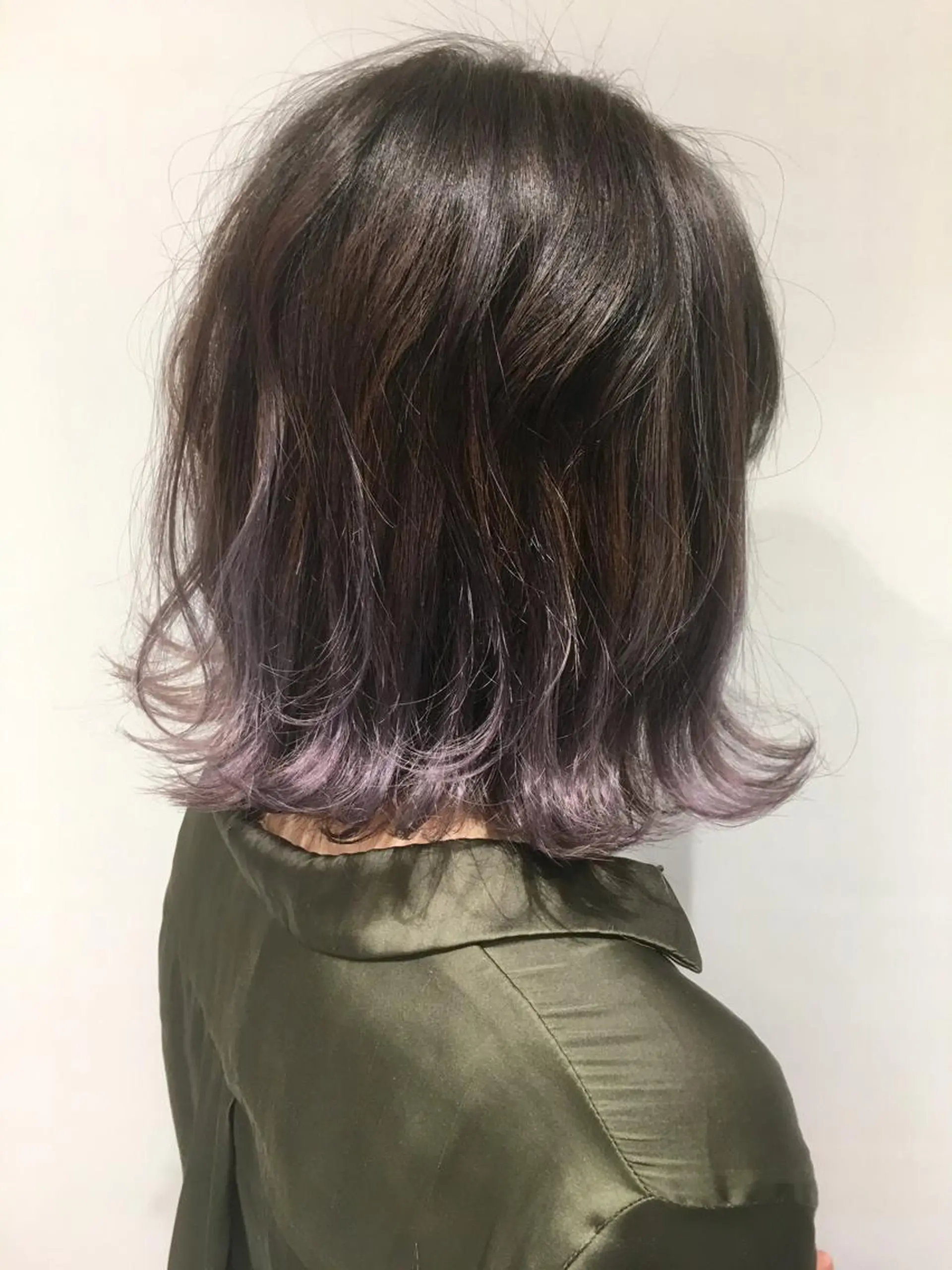 ミディアム カラー ブリーチ バイオレットカラー 寺内 紳悟のヘアスタイル