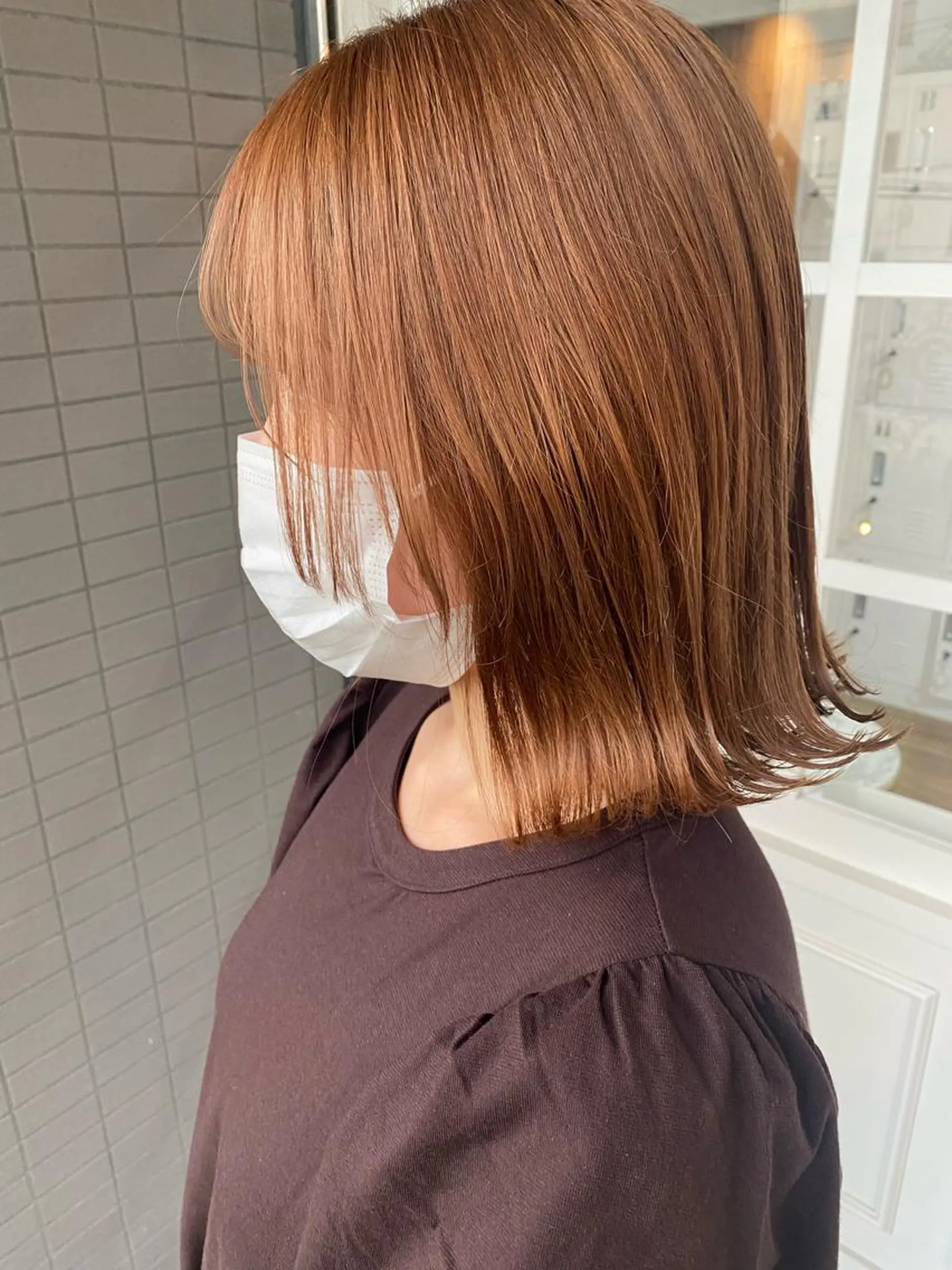 ミディアム カラー 韓国×髪質改善カラー 💎hinaのヘアスタイル