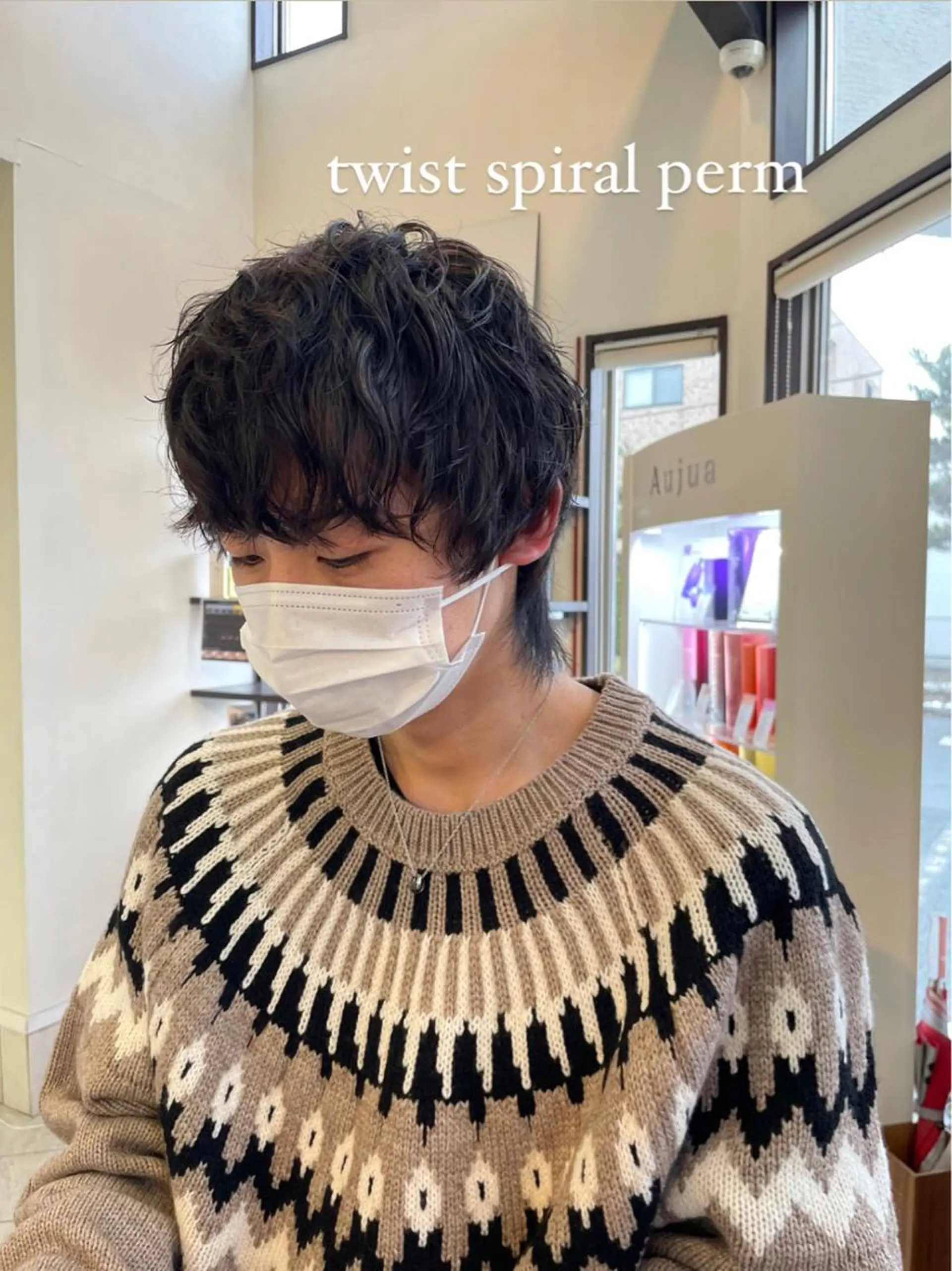 パーマ メンズ コレットヘアー 田中アヤノのヘアスタイル