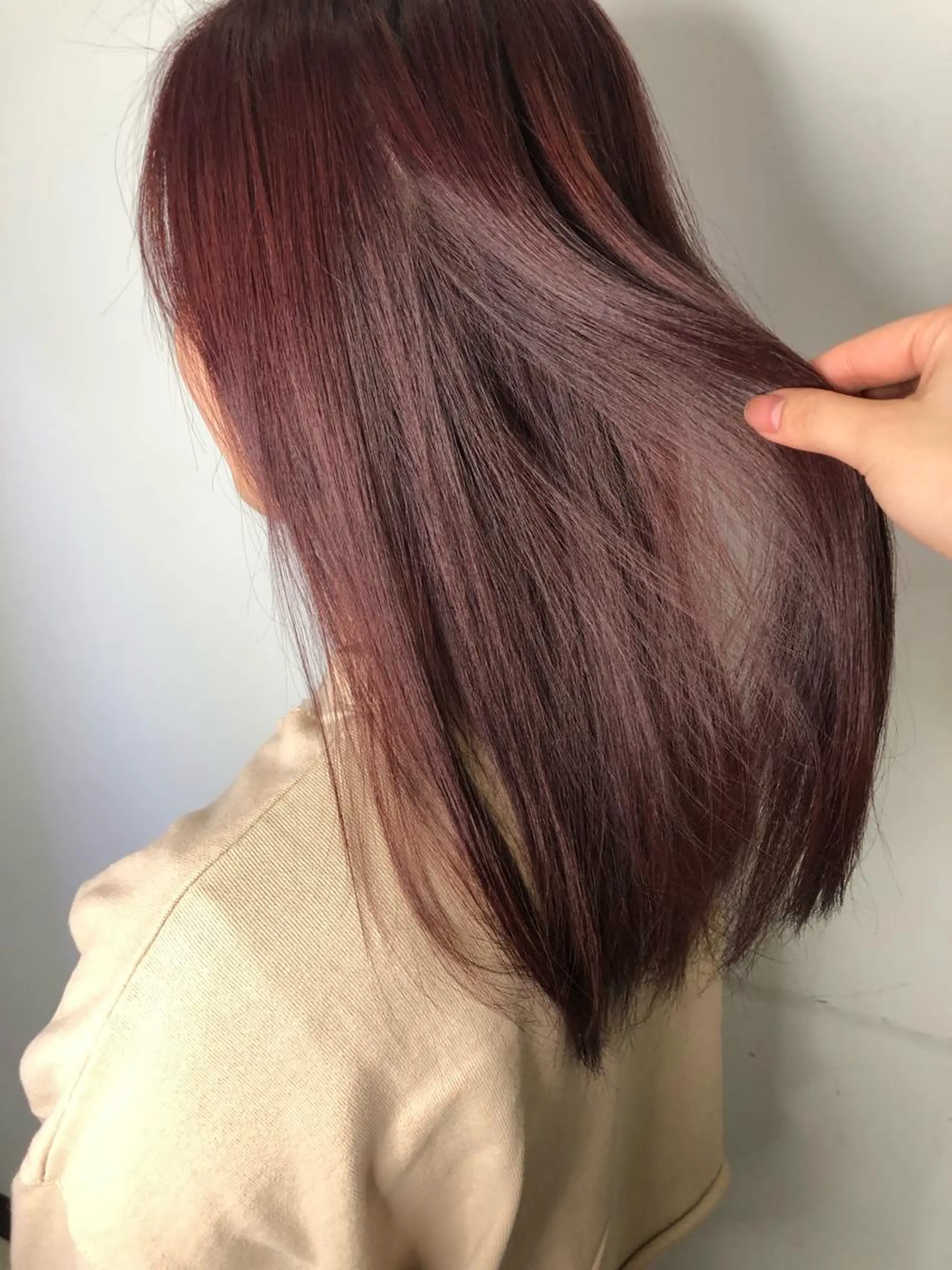 カラー ヘアカラー トリートメント hina☺︎ 髪質改善/ストレートのヘアスタイル