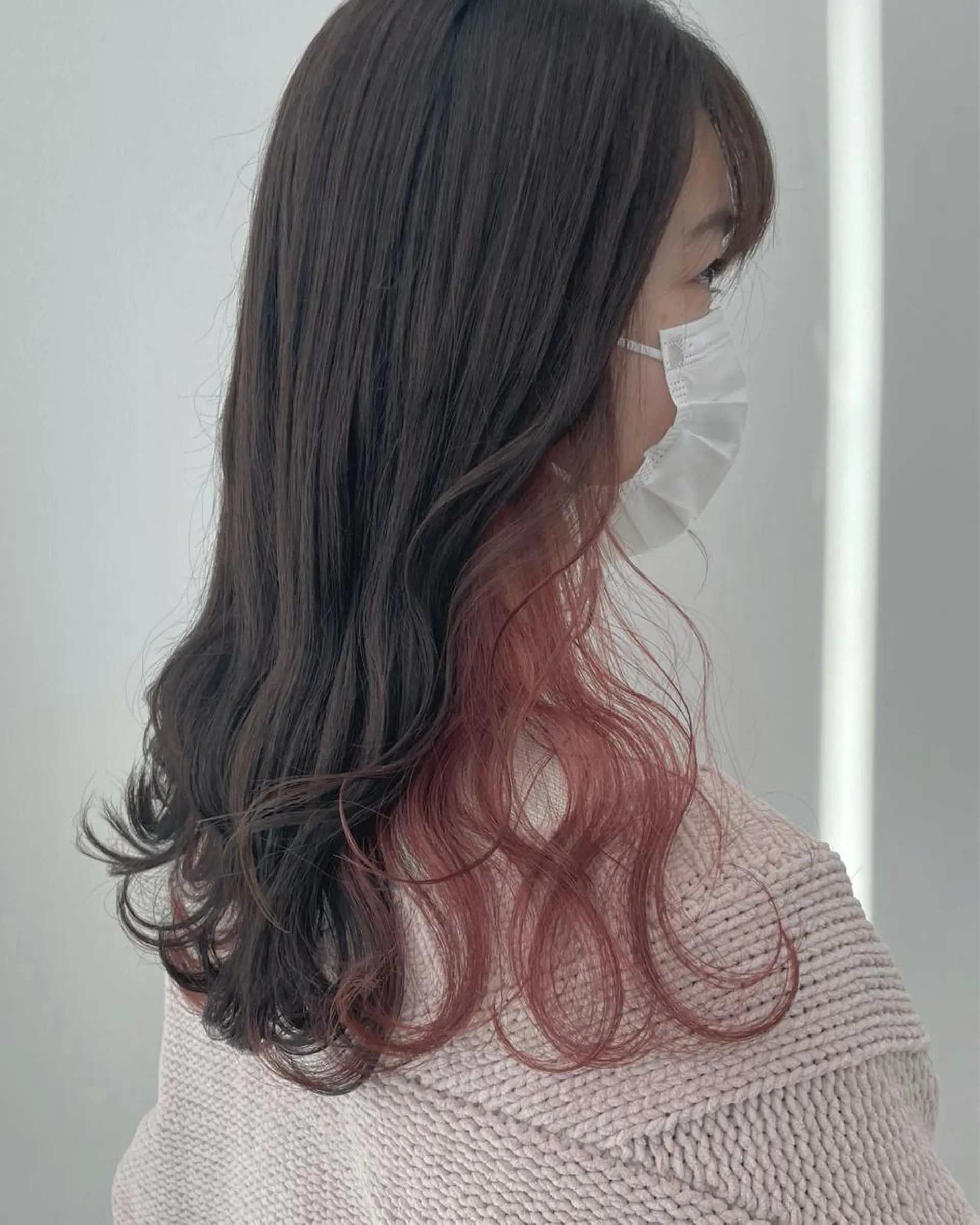 セミロング カラー ヘアアレンジ 🦄インナーカラー 🦄貫井彩花のヘアスタイル