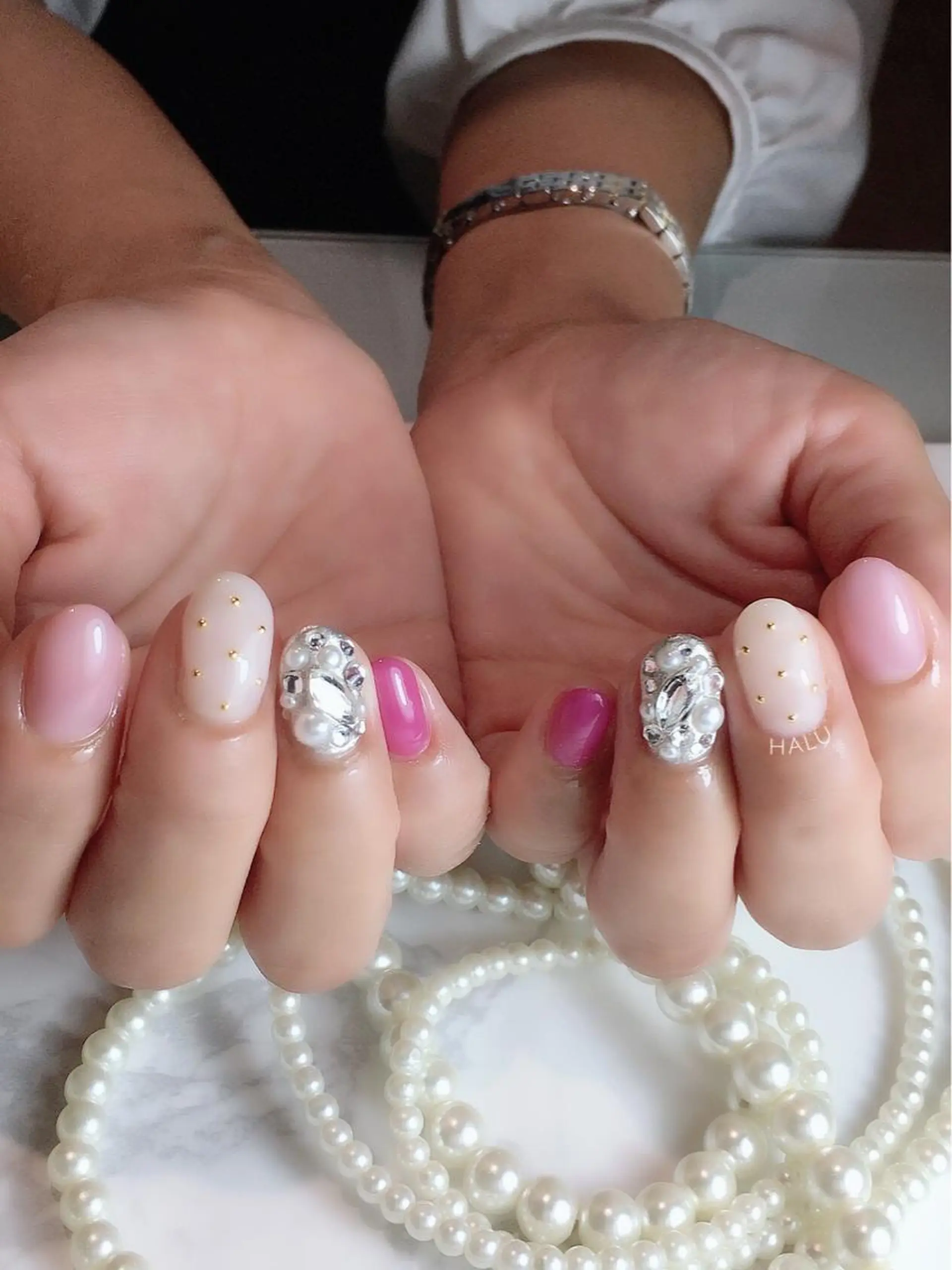 ネイル キラキラネイル HALU ハルのネイルデザイン