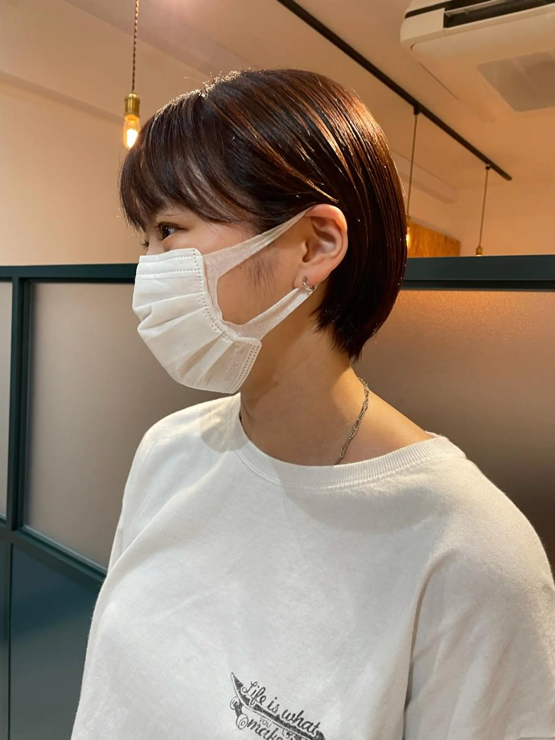ミディアム カラー パーマ ヘアアレンジ マツエク・マツパ Miku /ボブのヘアスタイル