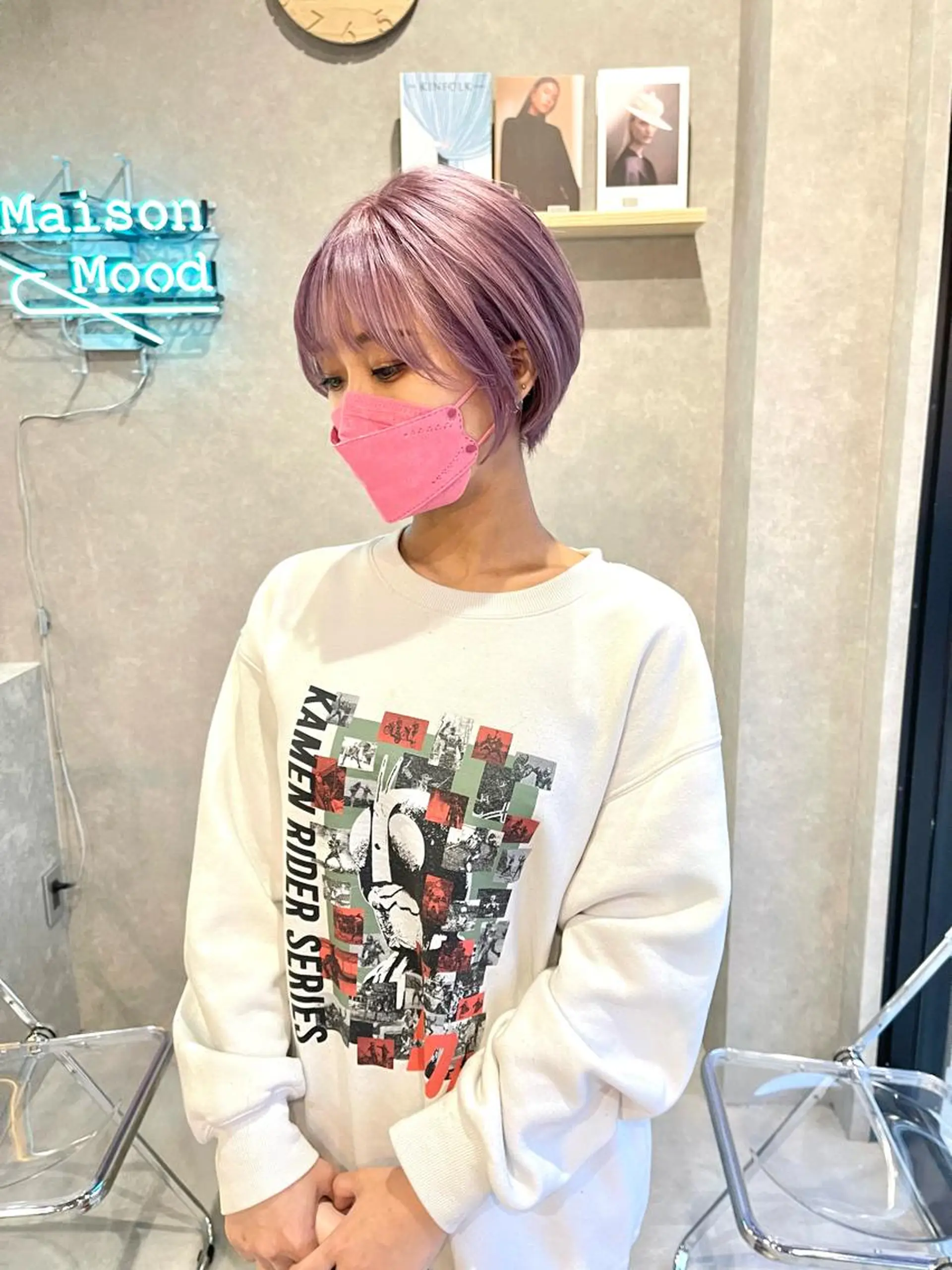 ショート カラー カット ヘアカラー トリートメント 一ノ瀬 暁のヘアスタイル