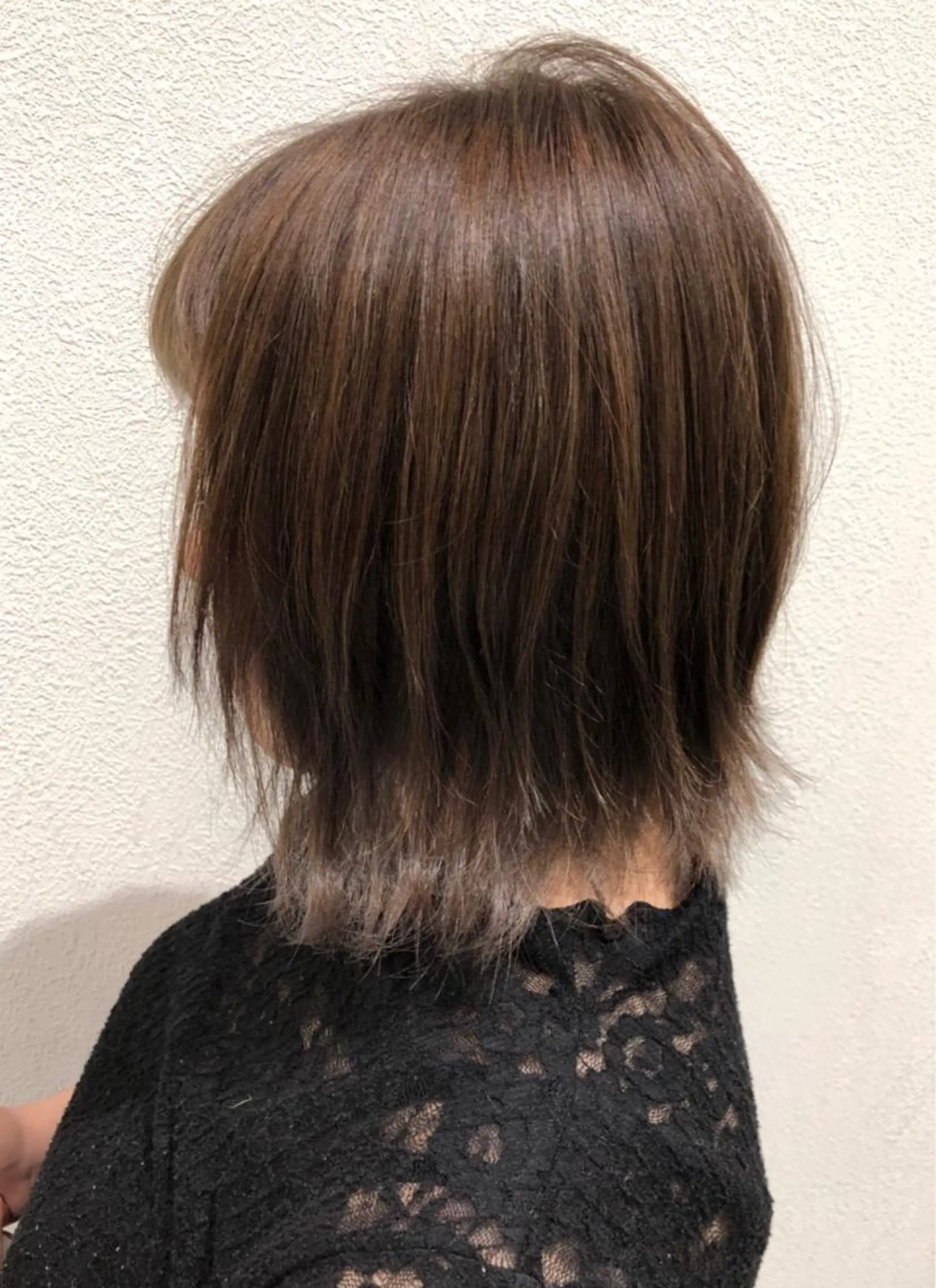 ミディアム 外国人風カラー 岸 保奈美のヘアスタイル