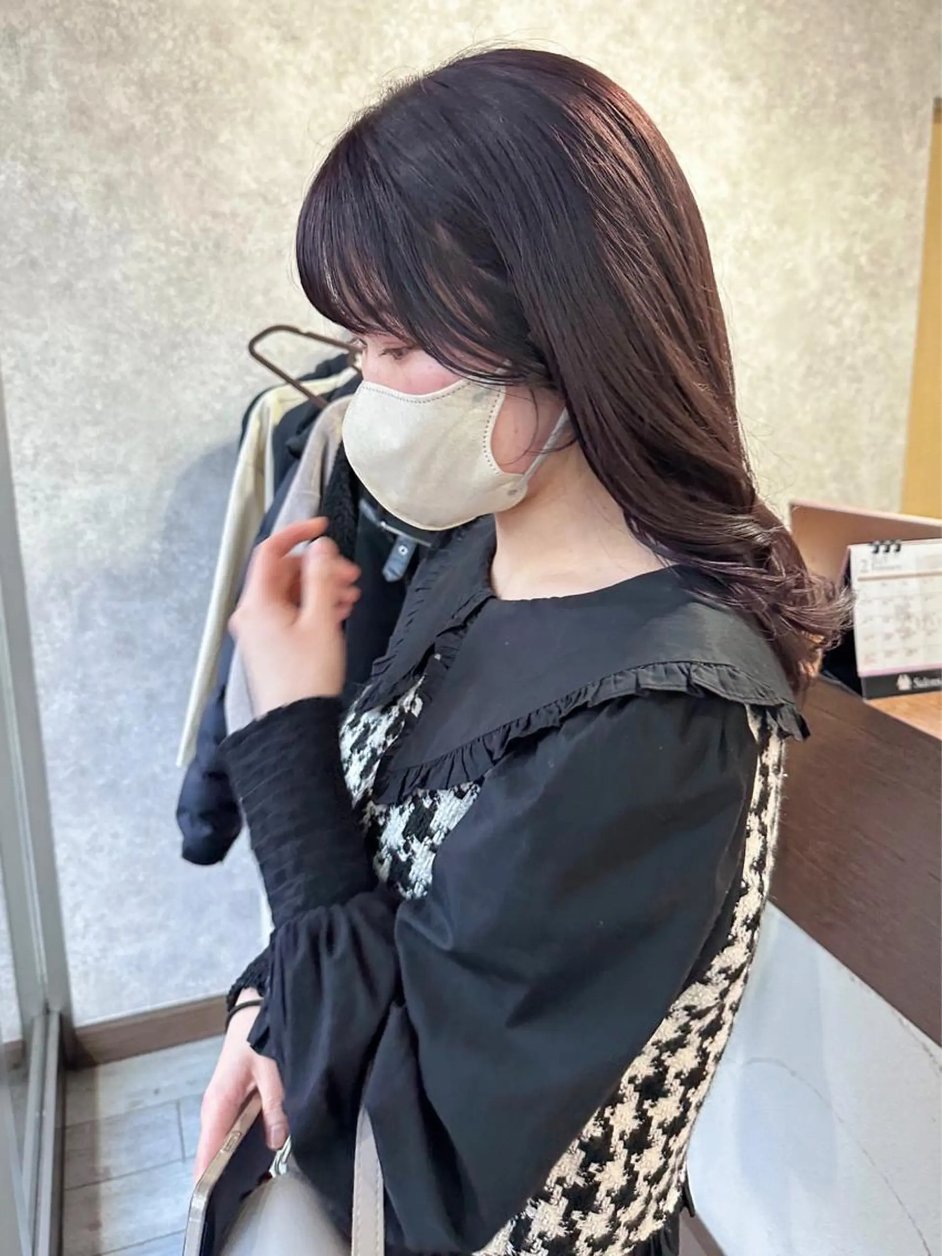 セミロング カラー ブラウンカラー ラベンダーカラー レイヤー/高橋 みく /池下/千種のヘアスタイル